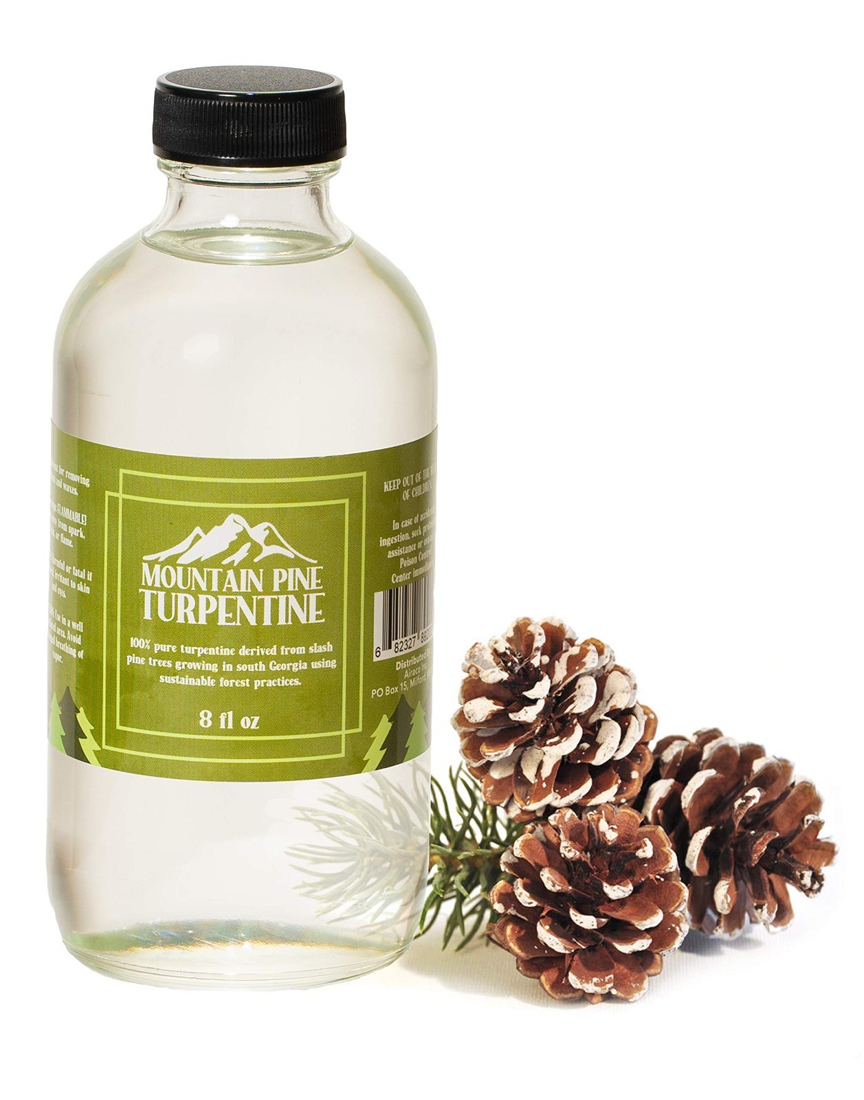 100% Pure Gum Spirits Turpentine Oil – Natural Paint Thinner, 8oz – Locally Sour