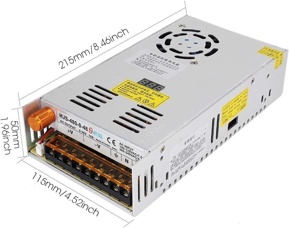 Adjustable DC Power Voltage Converter AC 110V-220V to DC 0-48V Module Switchi…