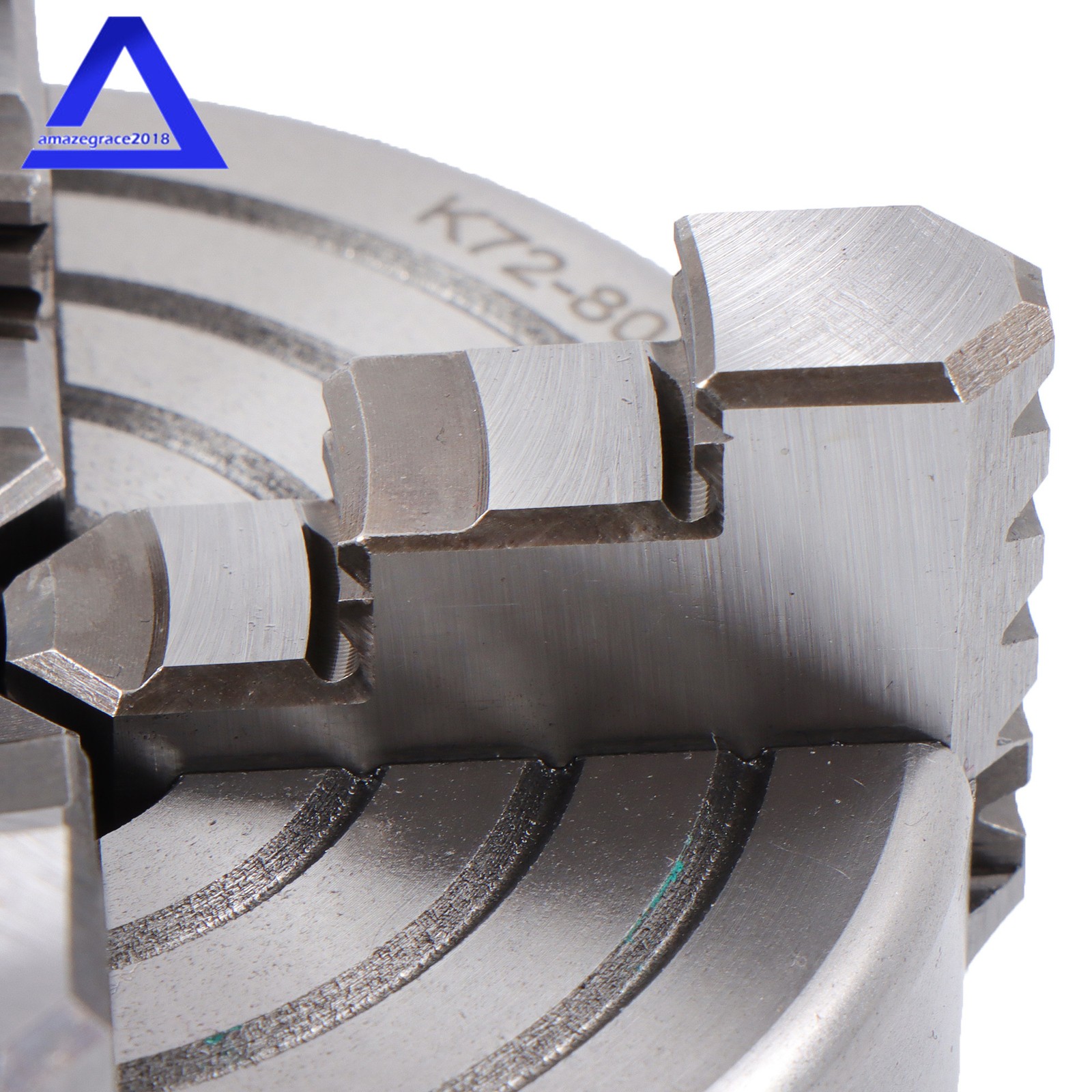 HT300 Material K72-80 3″ 4-Jaw Independent Lathe Chuck with T-key Fixing Screws