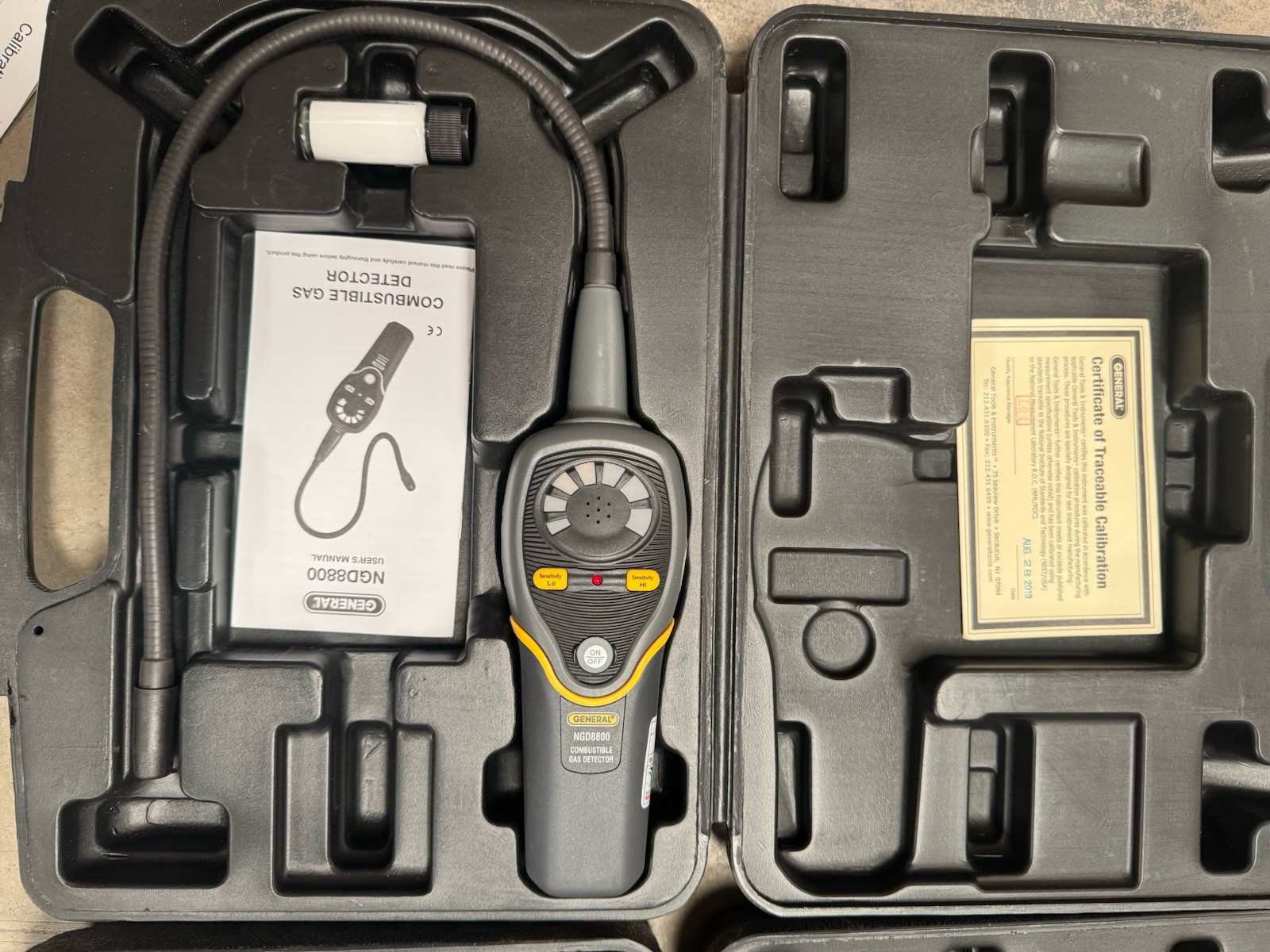 General NGD8800 Battery Portable Variable Sensitivity Combustible Gas Detector