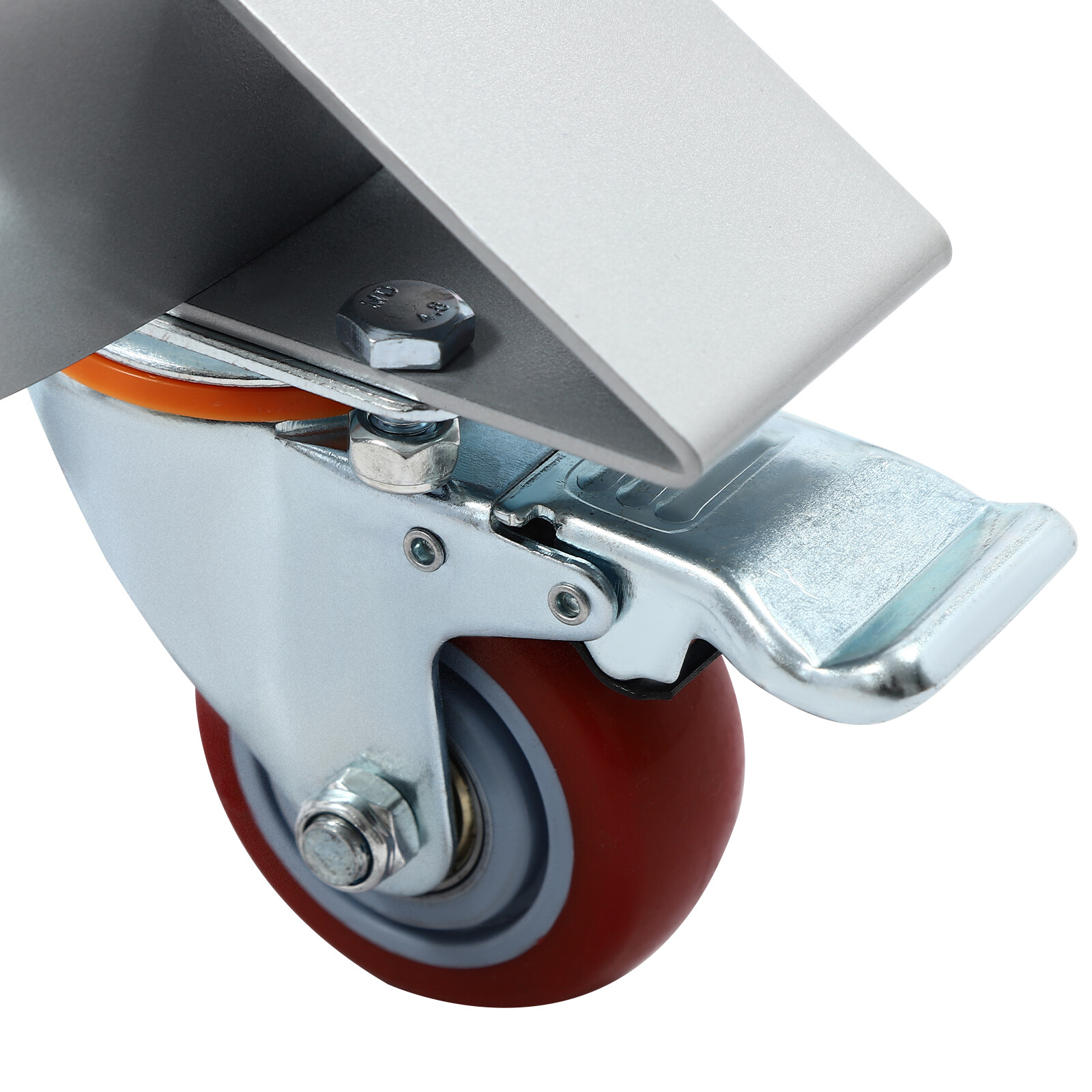 55 Gallon Drum Dolly Q235 Steel Barrel Dolly Carts Drum Dolly With 5 Wheels