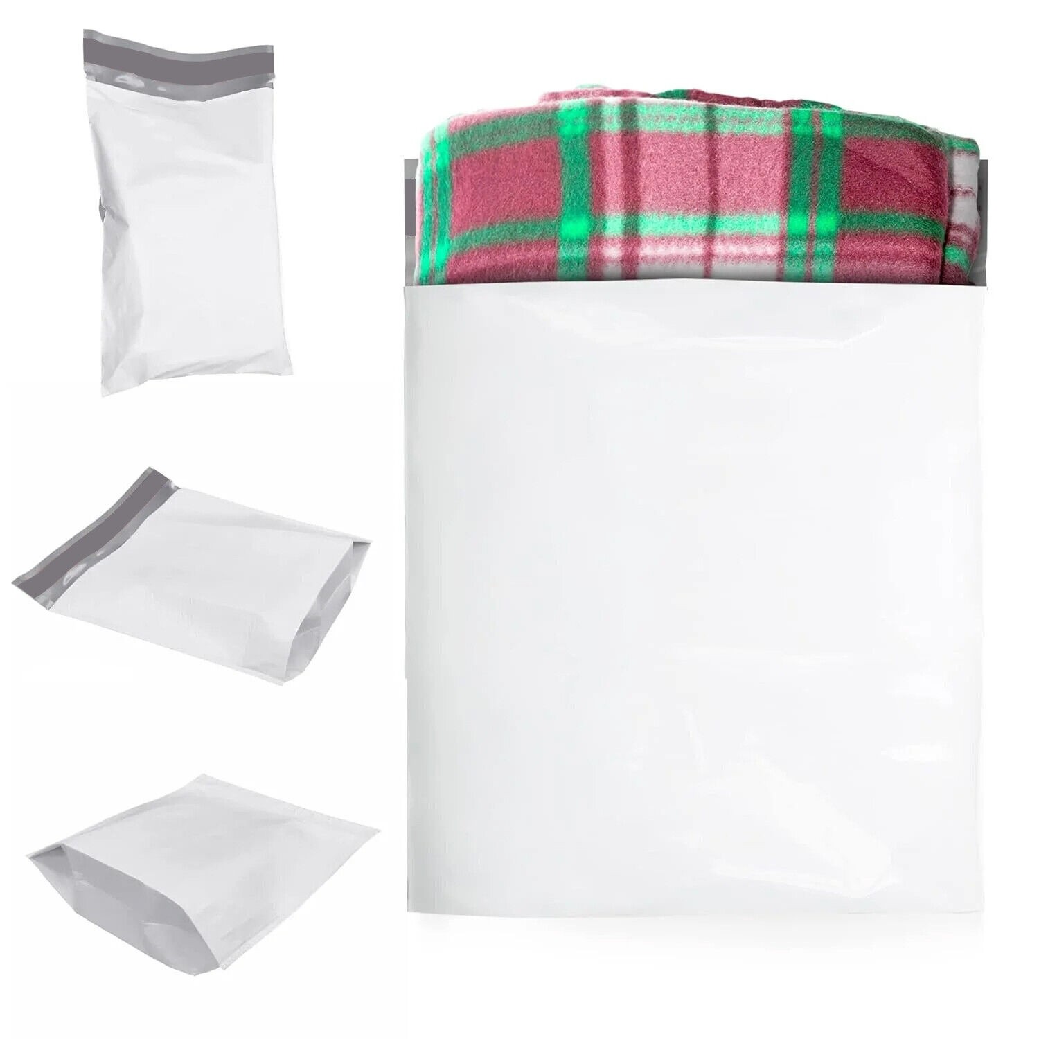 200 Expansion Poly Mailers 11 x 13 + 4″ Expandable Gusset Waterproof Bags 3 Mil