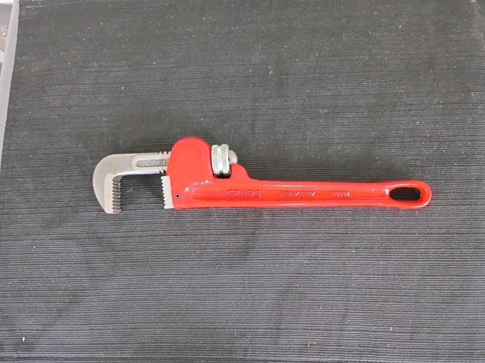Vintage NOS SEARS 10″ Heavy Duty Pipe Wrench (30851) Made In Spain