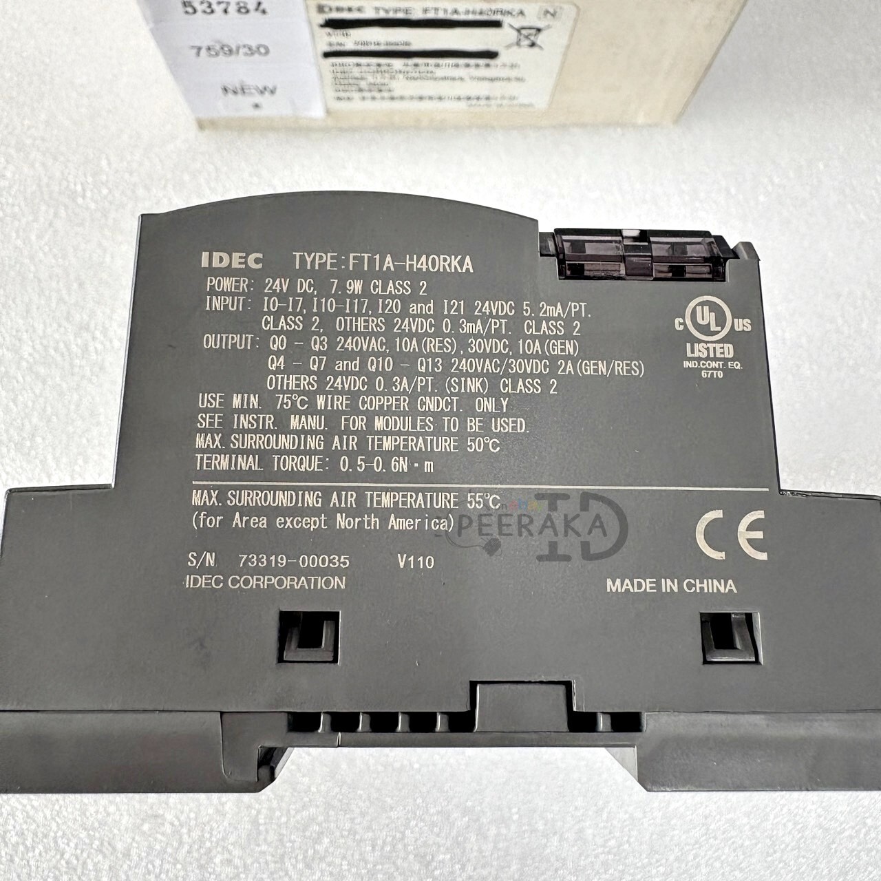Brand New IDEC FT1A-H40RSA PLC – 40 I/O SmartAXIS Controller, Fast Ship