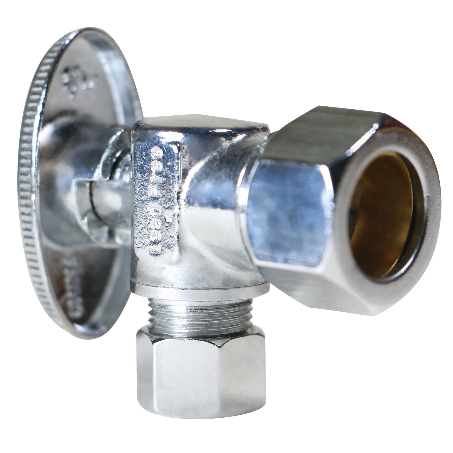 10) 5/8″ OD X 3/8″ OD 1/4 TURN COMPRESSION ANGLE STOP VALVE FULL PORT, LEAD FREE