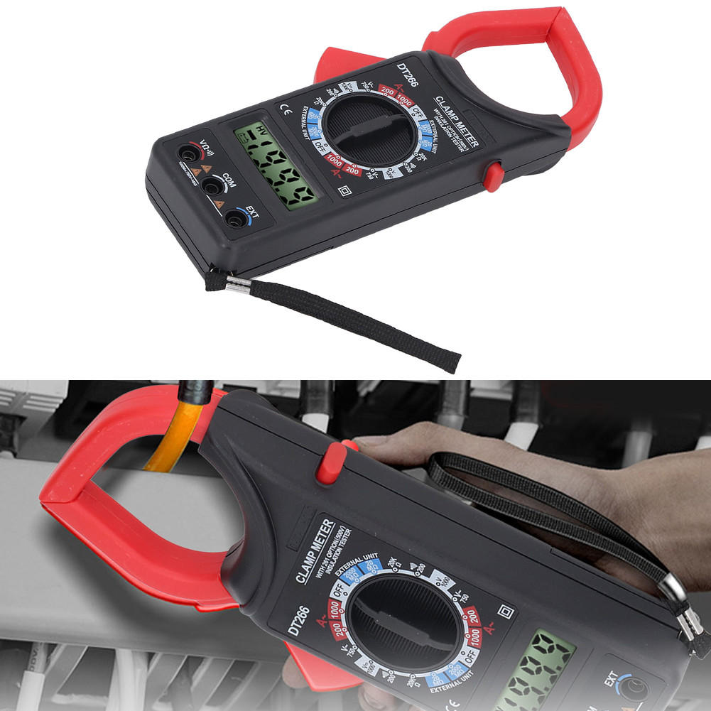 DT266 Digital Clamp Meter with Wide Range AC 0 1000A DC 0 1000V Measurement