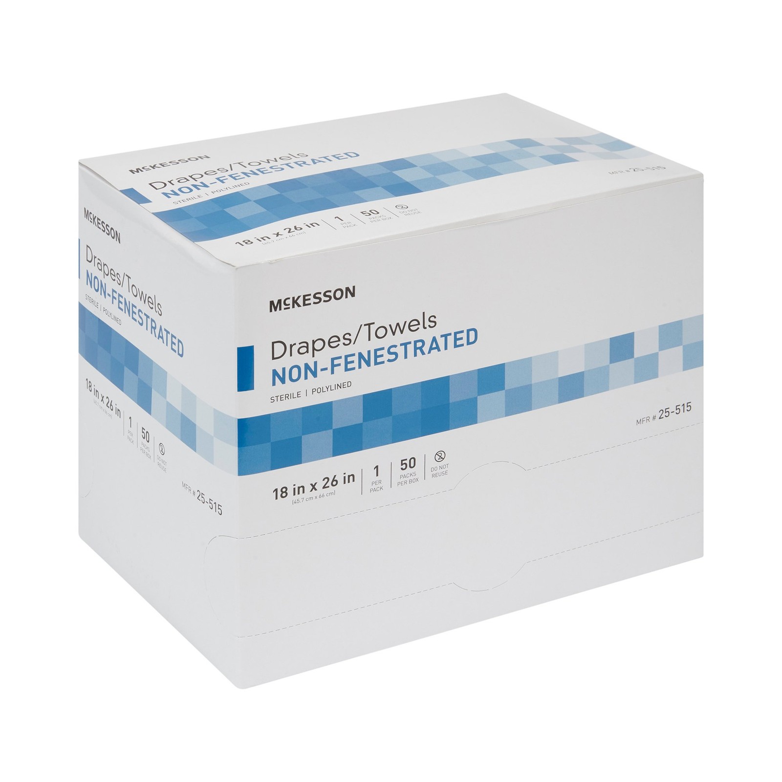 McKesson General Purpose Drape White 50 Ct