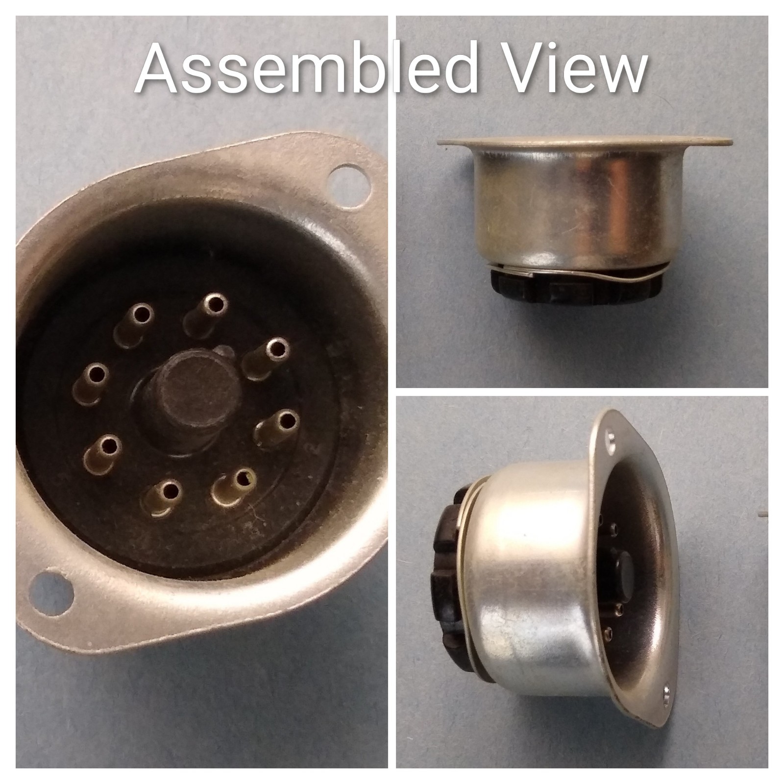Kit Amphenol 86-CP8 Octal Accessory/Power Plug-In Recessed Mounting Shell NOS