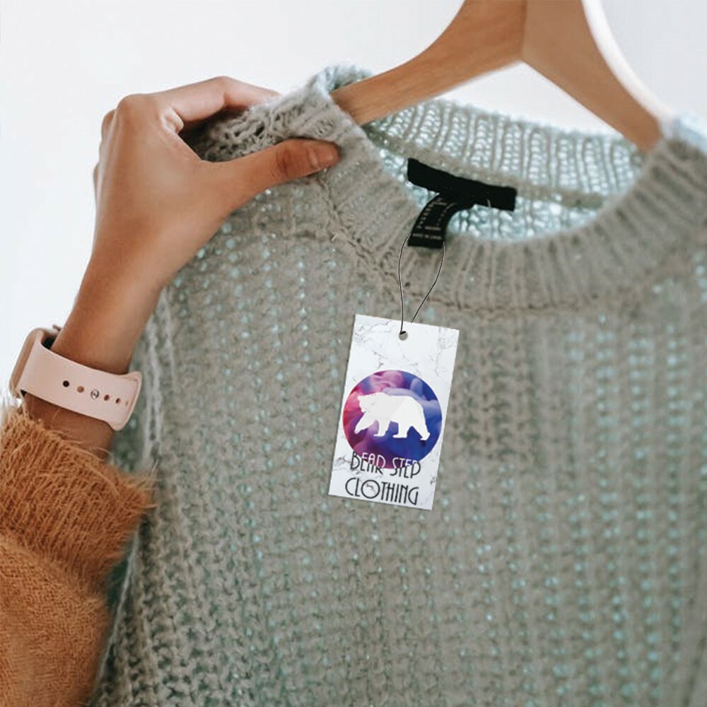 2″ x 3.5″ Custom Printed Clothing Tags ~ Hang Tags ~ Custom Tags ~ Business tag