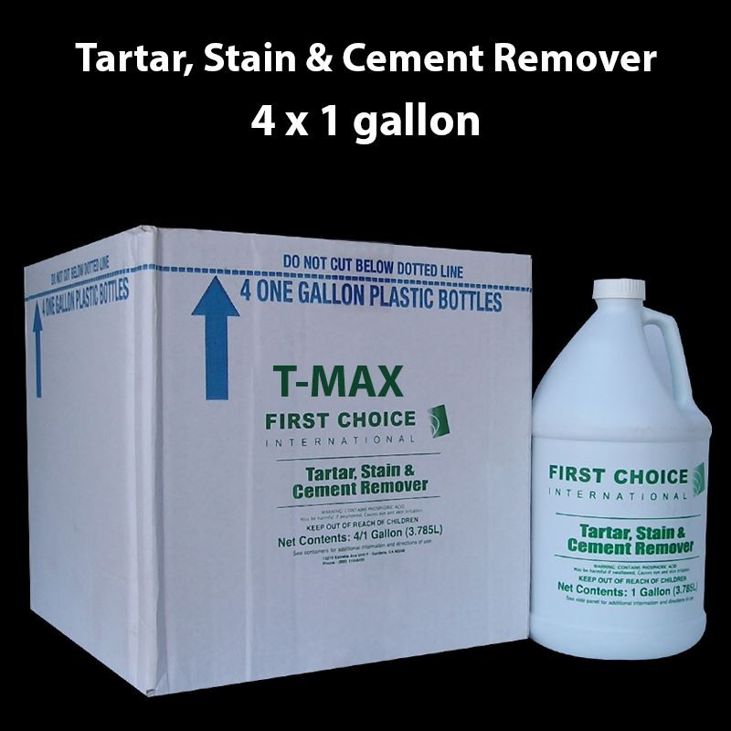 4 x 1 GALLON TARTAR, STAIN & CEMENT REMOVER Exp. 04-2027