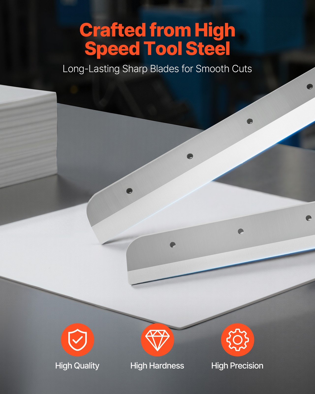 VEVOR Electric Paper Cutter 17.72 in Cutting Width 1.57 in Cutting Thickness