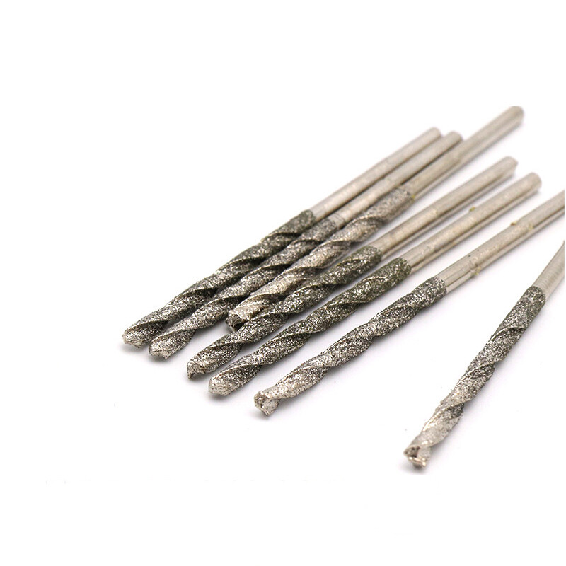 Diamond Coated Twist Drill Bits 0.8mm 1mm 1.2mm 1.5mm 2mm 2.5mm 3mm 3.5mm 4mm
