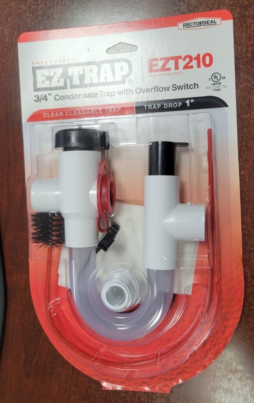 Rectorseal 83210 EZT210 Condensate Trap w/ Overflow Safety Switch EZ 210 brush