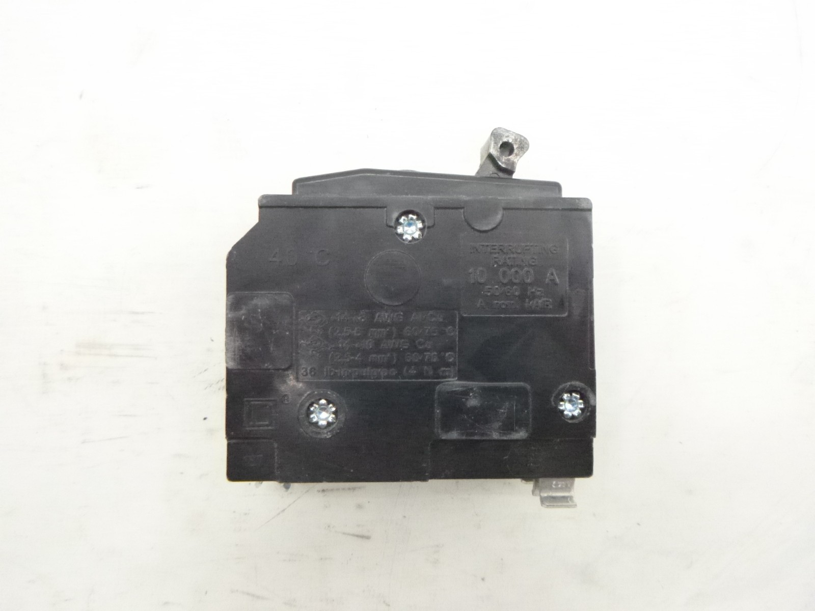 Square D 2-Pole Mini Circuit Breaker 120/240 VAC 48 VDC 10kA 20 A QO220
