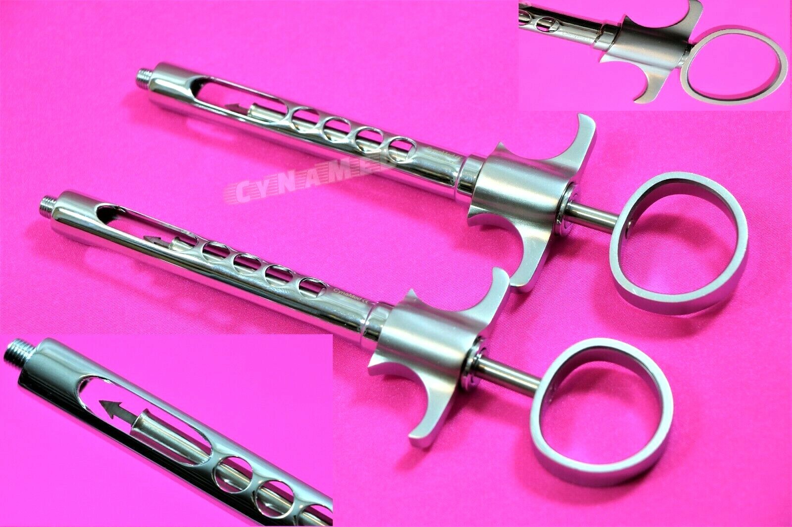 2 HEAVY DUTY GERMAN Dental Syringes Anesthetic Self-Aspirating 1.8ml-DENTAL INST