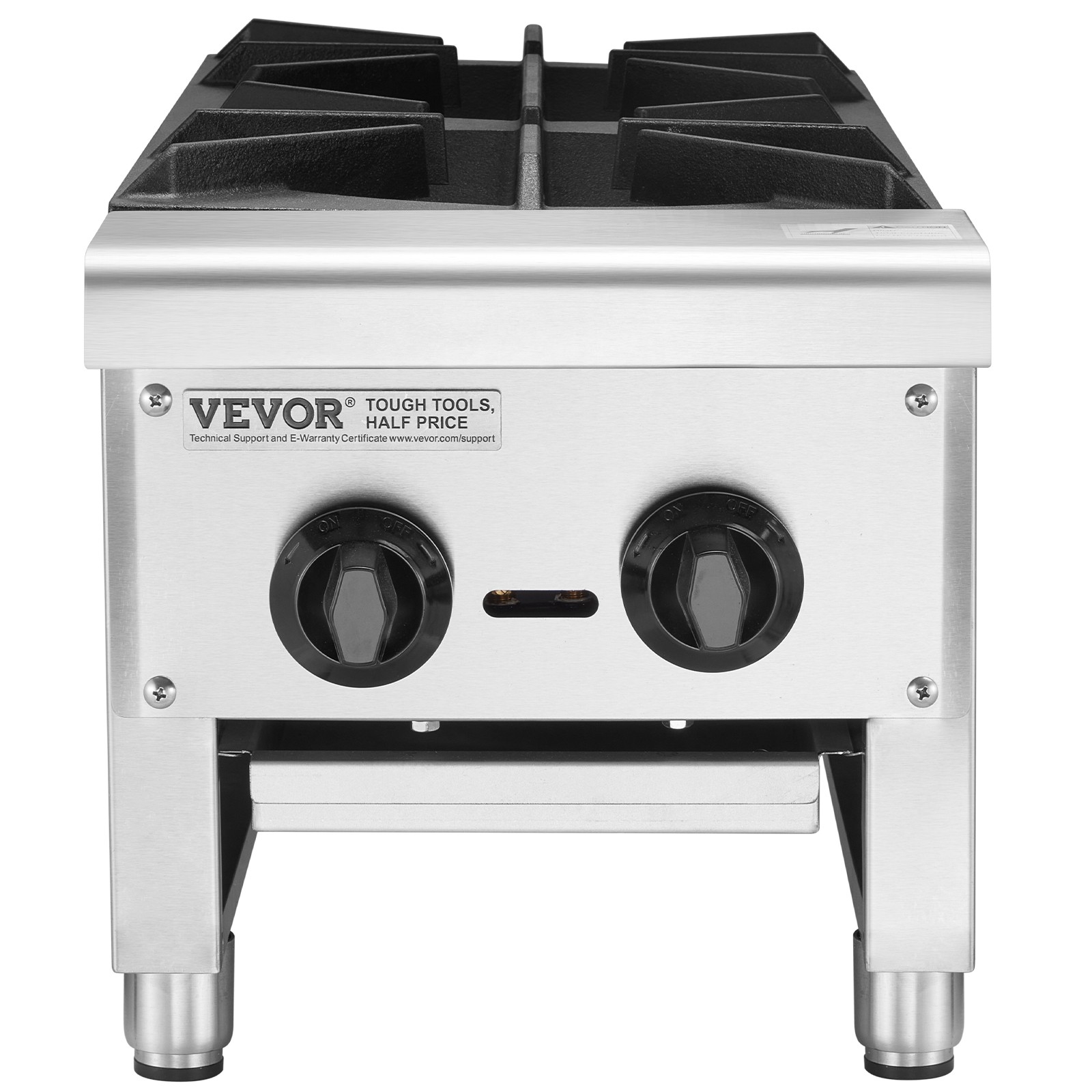 VEVOR Commercial Gas Range Stove 2 Burners Countertop Cooking Hot Plate Kitchen