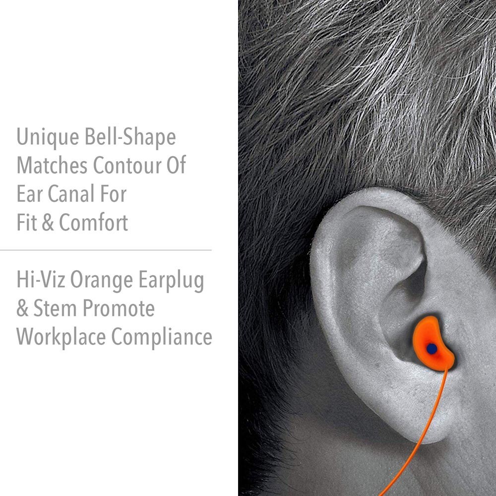 10 PAIR QD30 Noise Canceling 26db Reduction Shooting Corded Reusable Ear Plugs