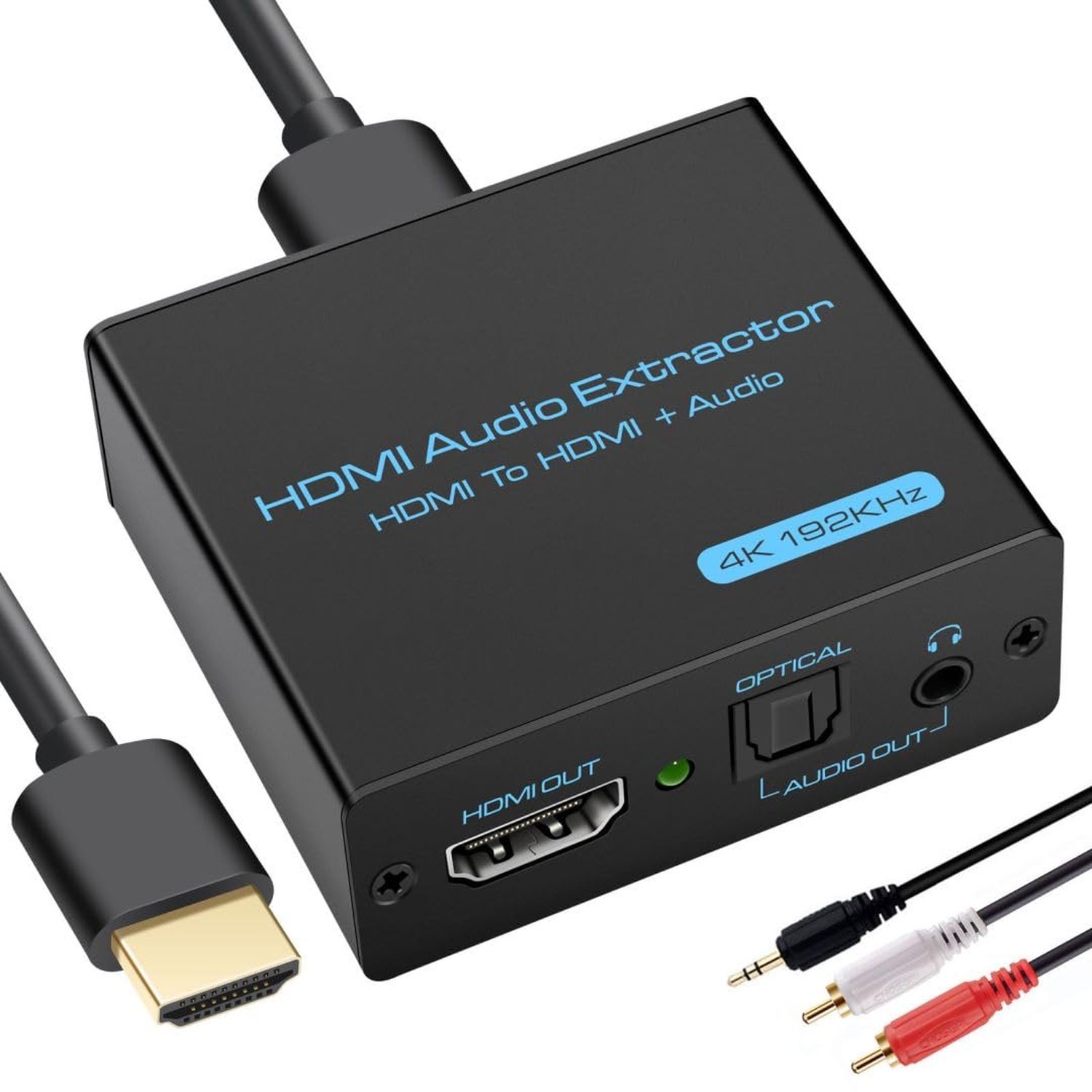 VPFET HDMI Audio Extractor 4K HDMI to Optical 3.5mm AUX Audio Adapter Splitte…