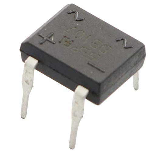 Tegg DB107 Bridge Rectifier 10PCS Electronic Silicon Diodes 1A 1000V 4-Pin Si…