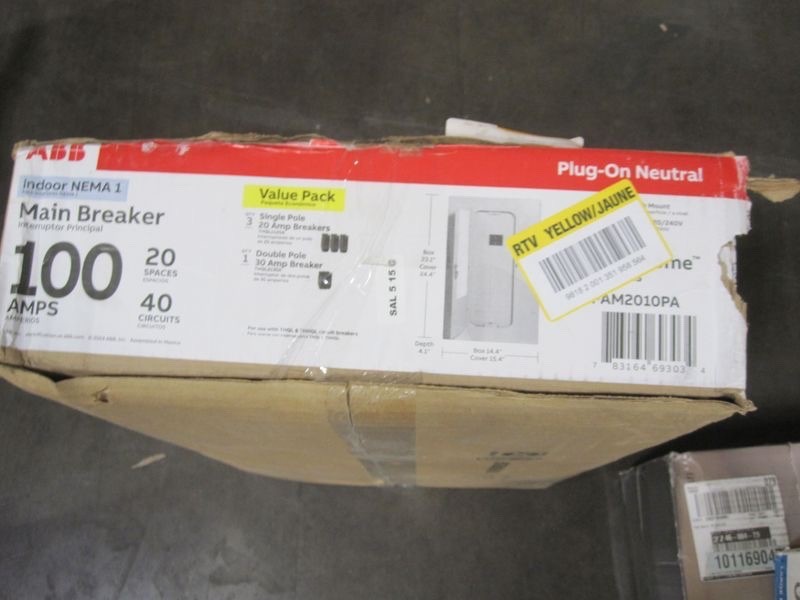 100 Amp 20-Space 40-Circuit Main Breaker Indoor Load Center Value Pack