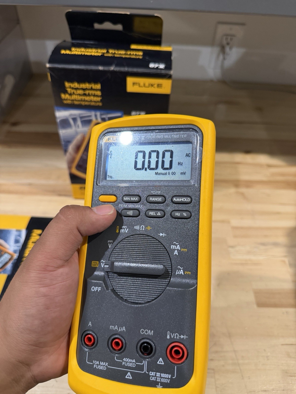 FLUKE 87V TRUE RMS MULTIMETER W/ LEADS (TESTED) SHIPS FAST