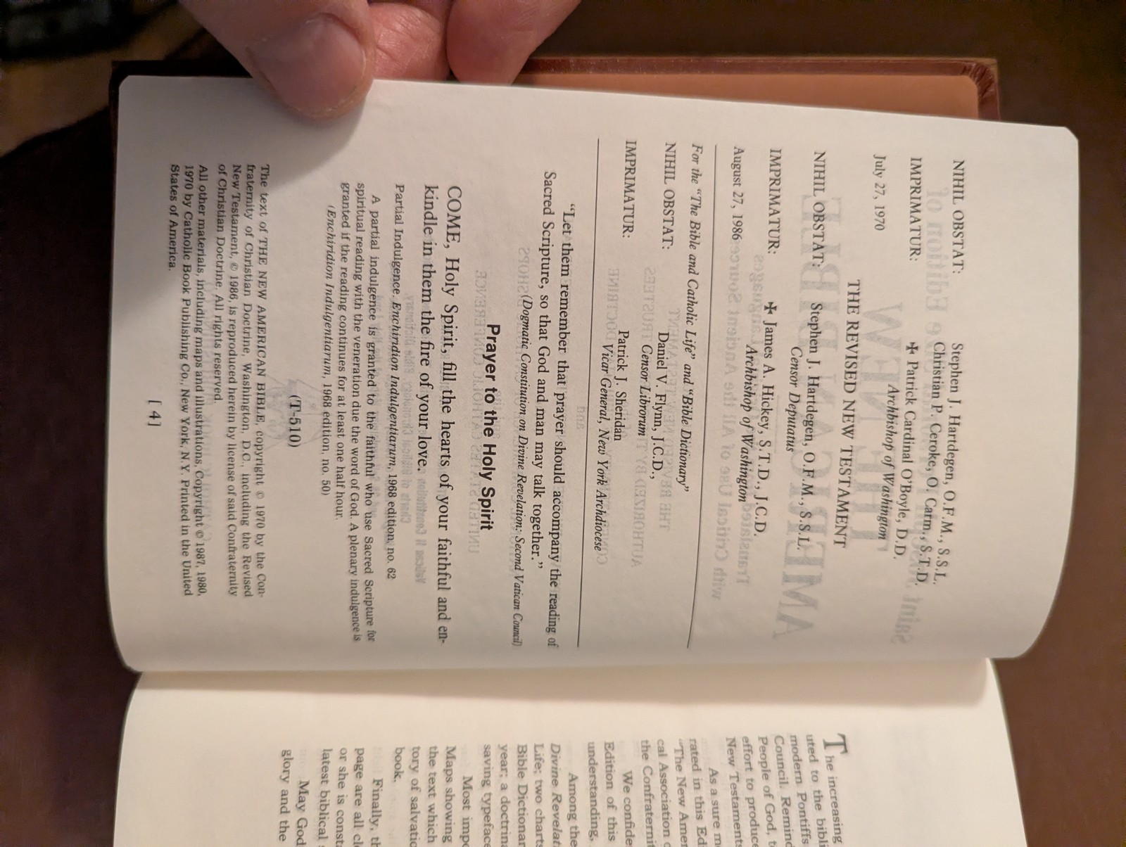 Bible Woodcover high end Israel priest estate
