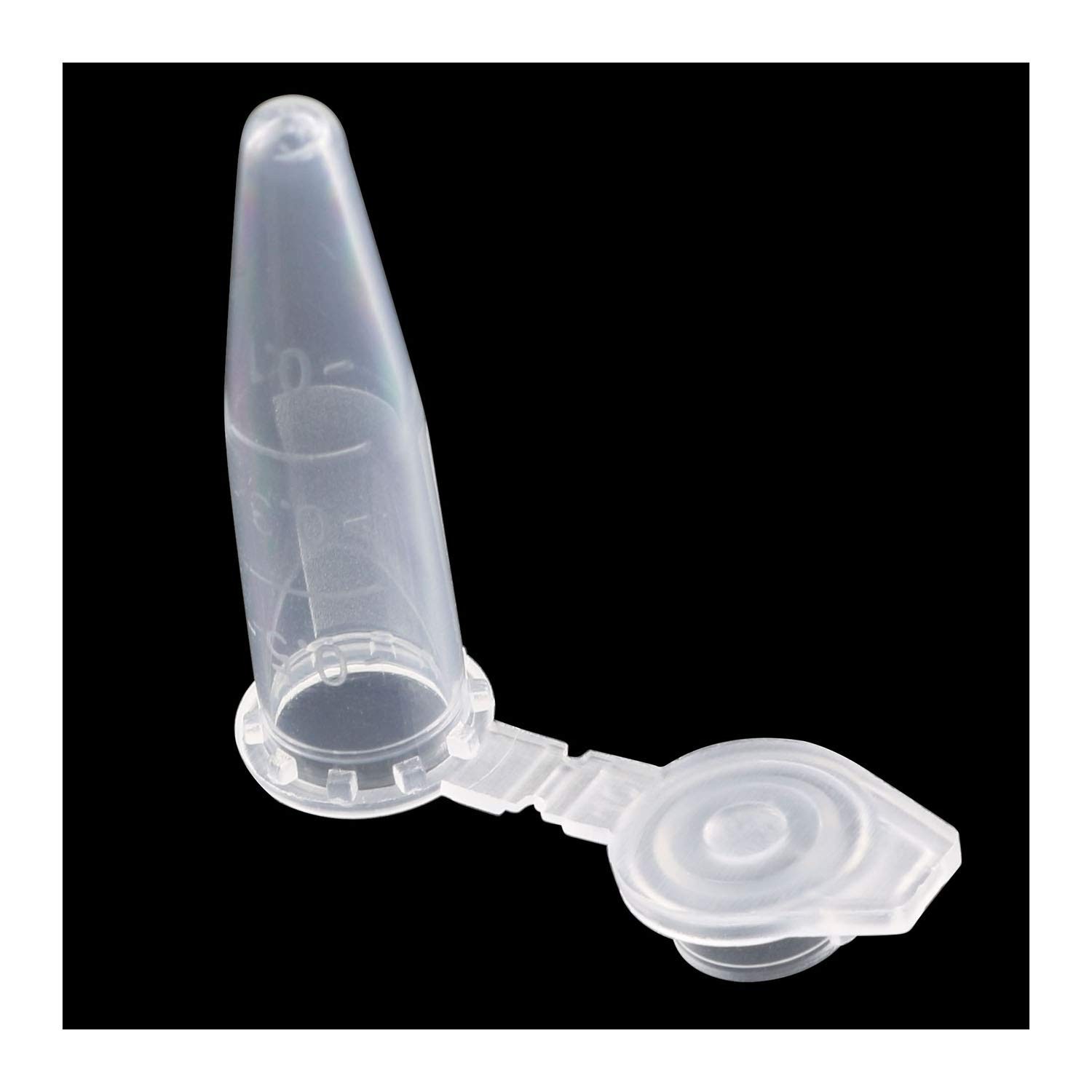 Centrifuge Tubes 200PCS 0.5 Ml Clear Graduated Polypropylene Microcentrifuge Via