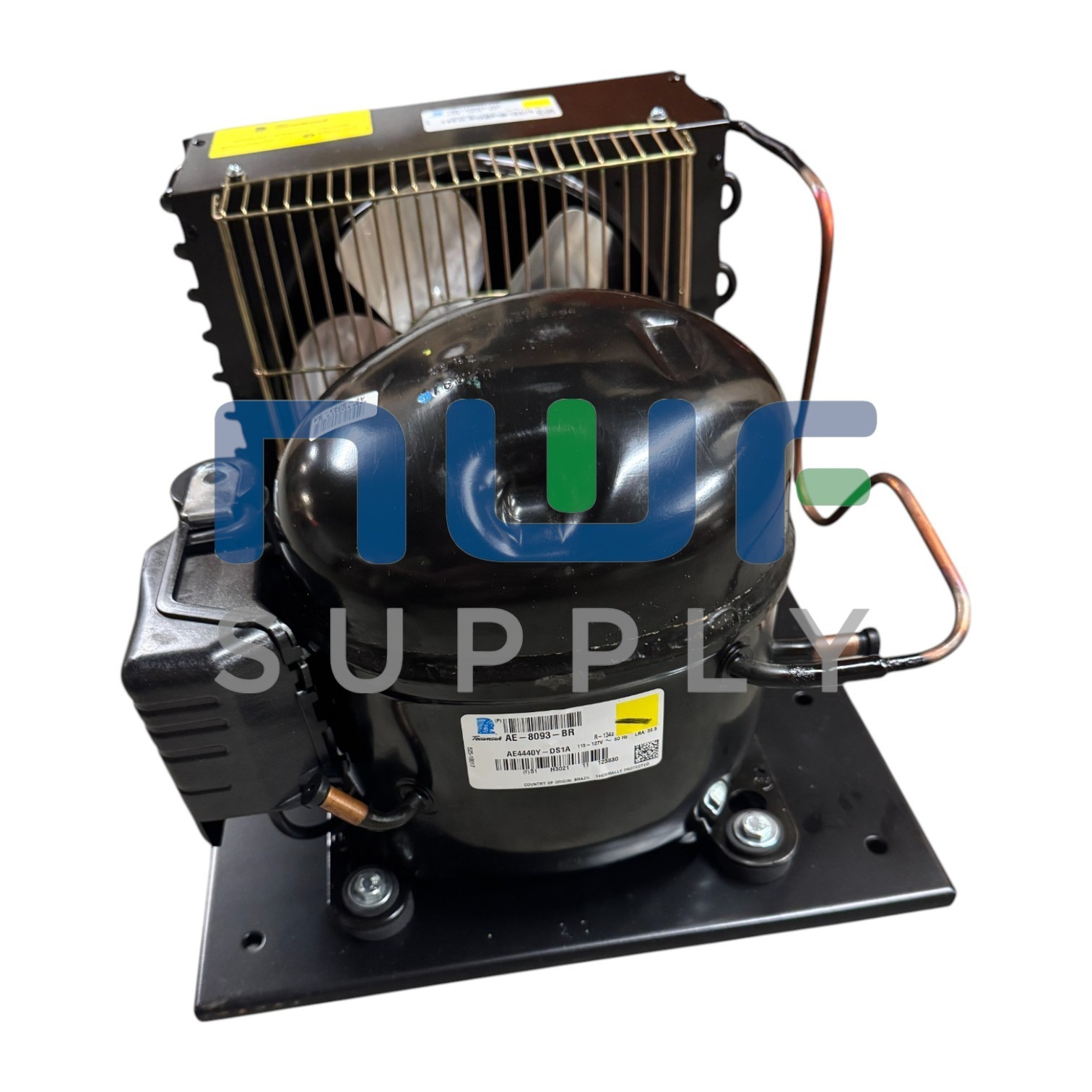 AE4440Y Tecumseh Refrigeration Condensing Unit 1/3 HP 115v 60 Hz R-134a