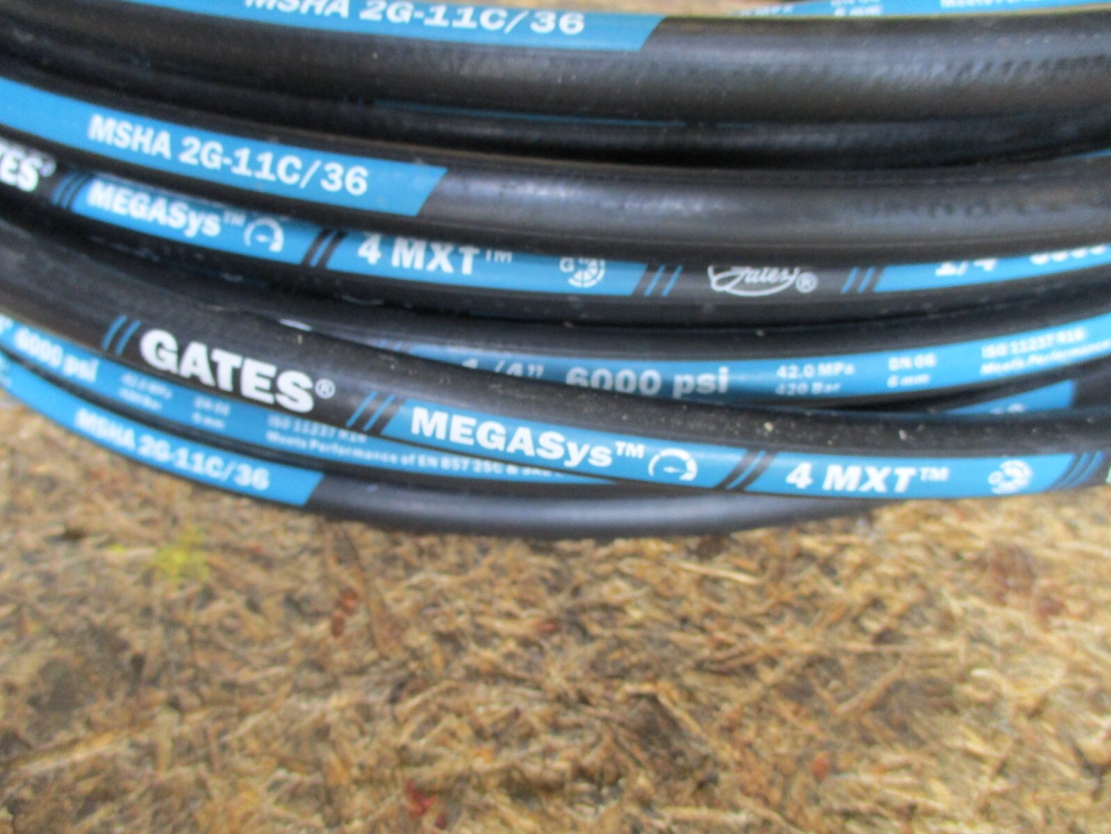 GATES HYDRAULIC HOSE 4MXT 1/4″ 50′ FEET TWO WIRE HOSE SAE 100R16 6000 PSI