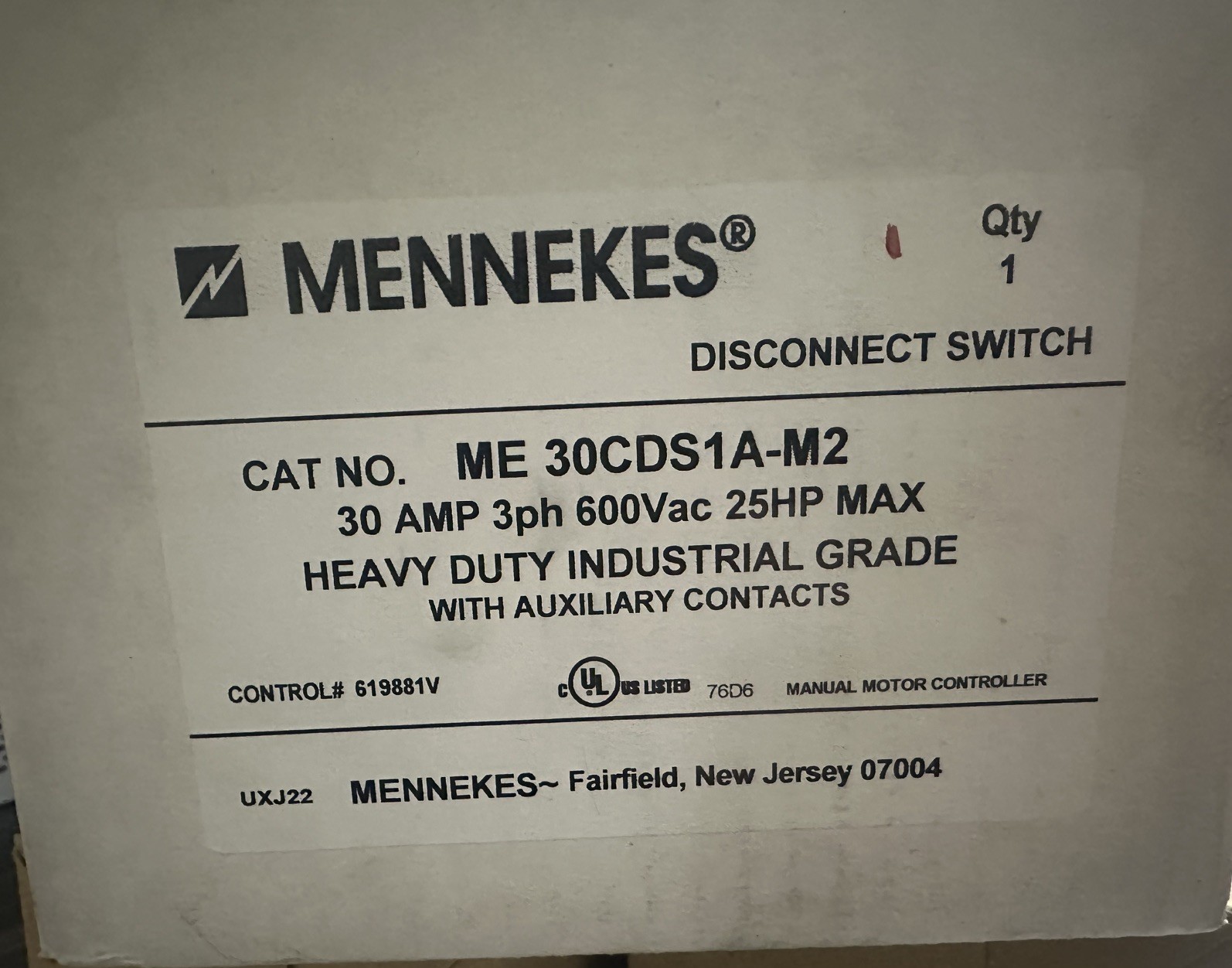 ME30CDS1A-M2 Mennekes Electrical Products Disconnect Switches DISCONNECT,