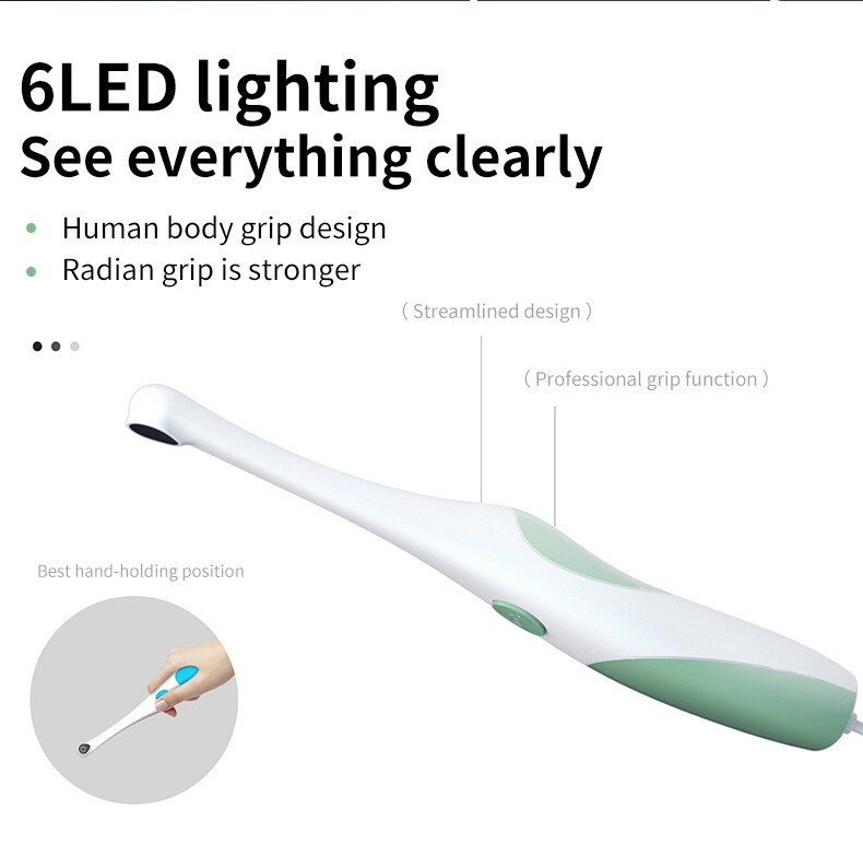 Dental Oral Camera 1080p HD Intraoral Endoscope Adjustable 6 LED Light USB Cable
