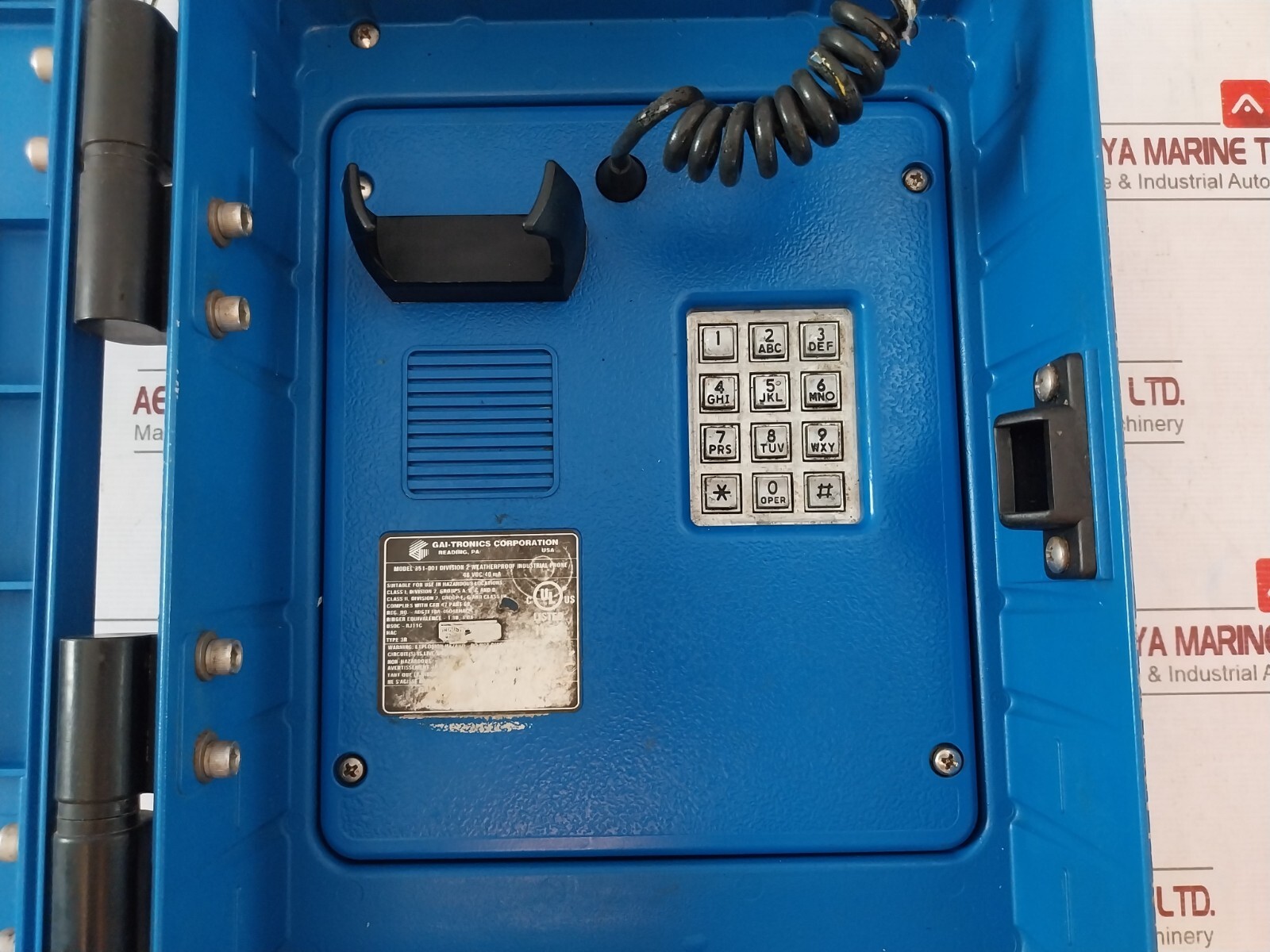 GAI-TRONICS 351-001 Telephone Module for Hazardous Area 10A-46048HAC 48 VDC/40MA