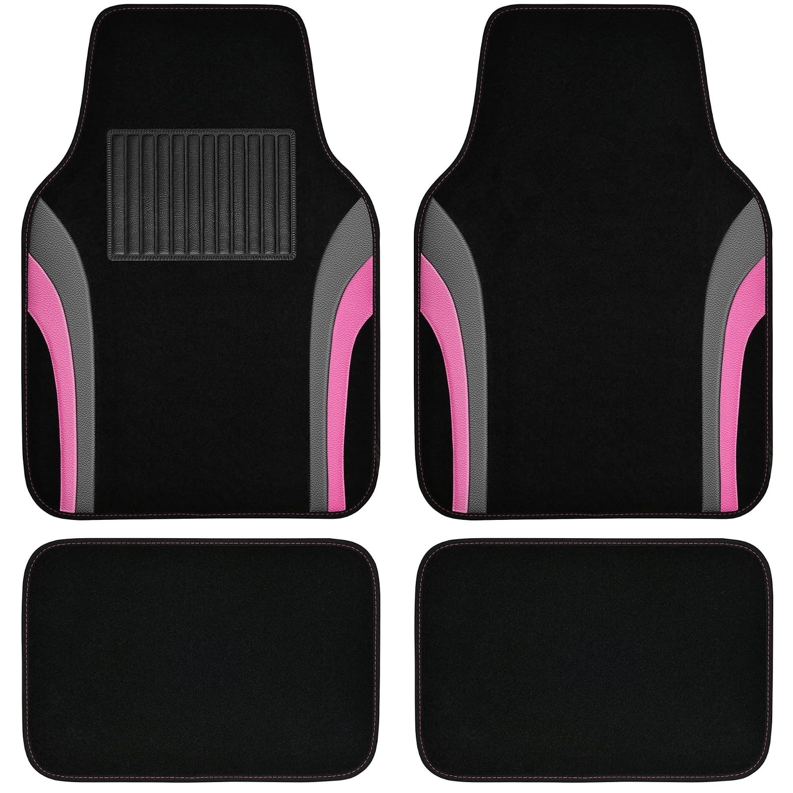 CAR PASS Leather Waterproof Car Floor Mats Set of 4 – Universal Fit