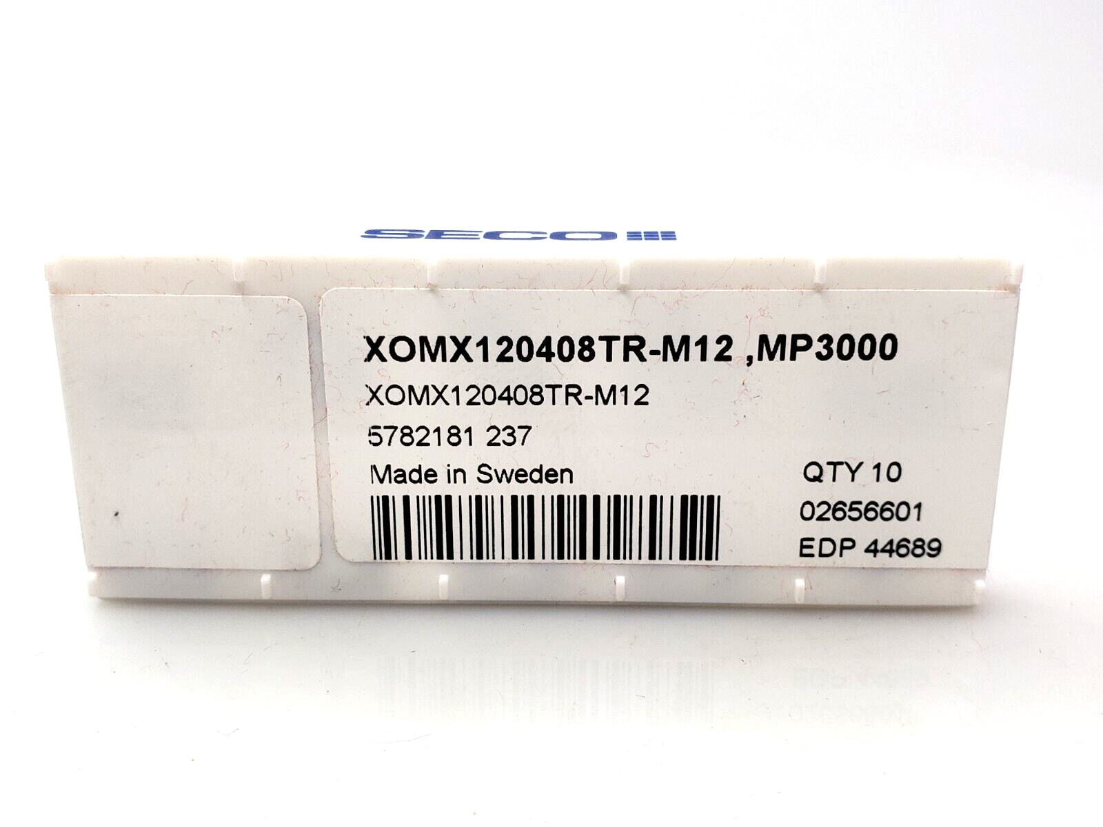SECO XOMX 120408TR-M12 MP3000 Carbide Milling Inserts (Box of 10)