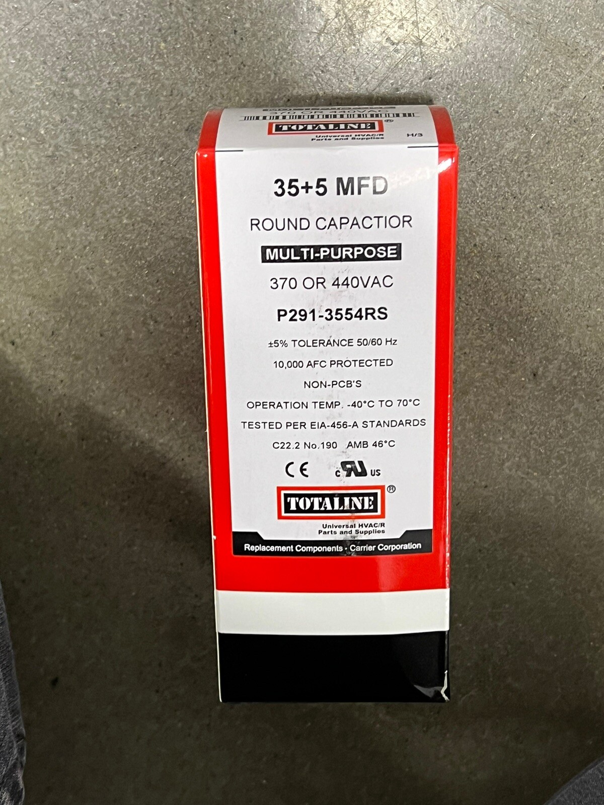Totaline Carrier Bryant Dual Run Capacitor 35/5 uf 370/440 V P291-3554RS