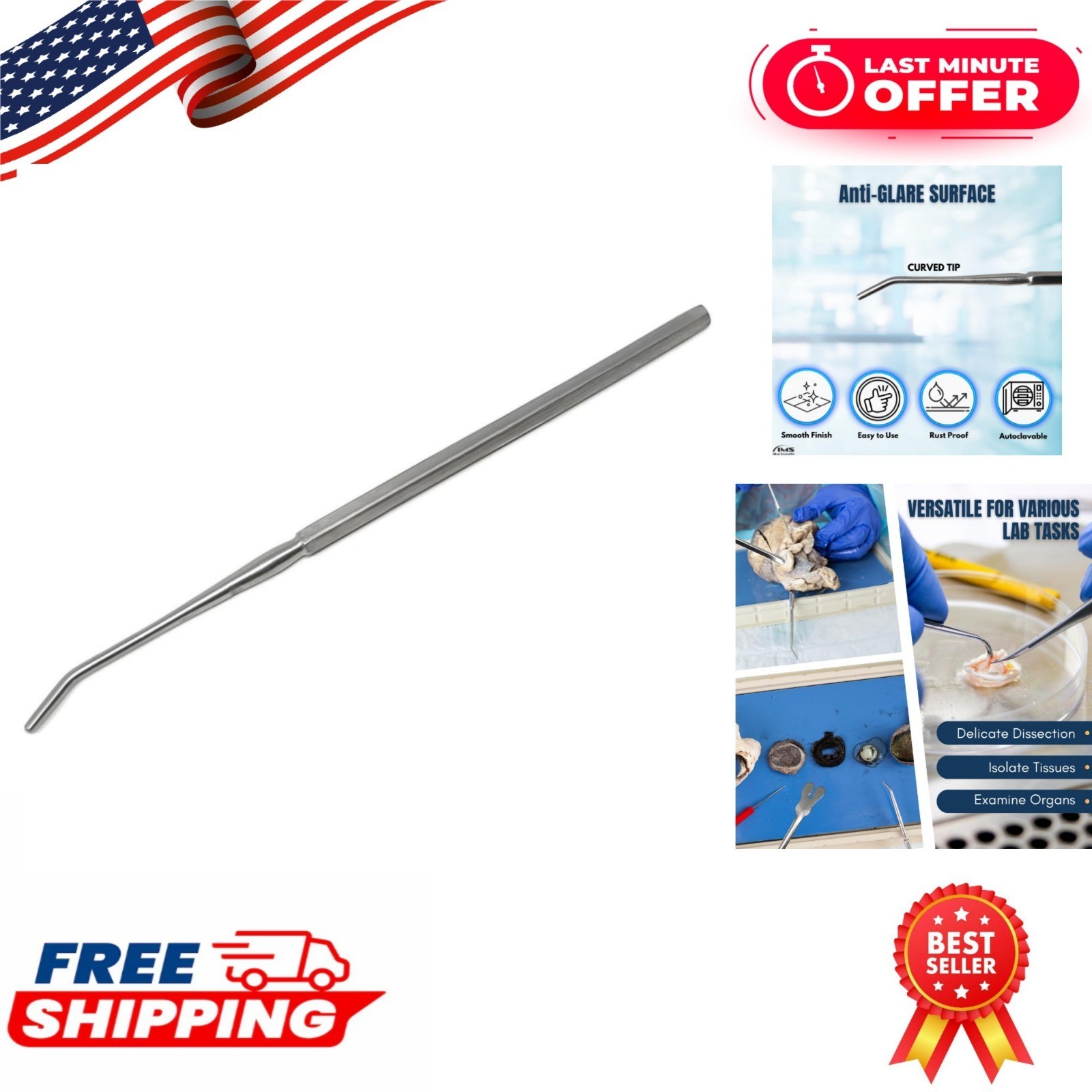 IMED SCIENTIFIC Mall Probe Dissecting Instrument Stainless Steel
