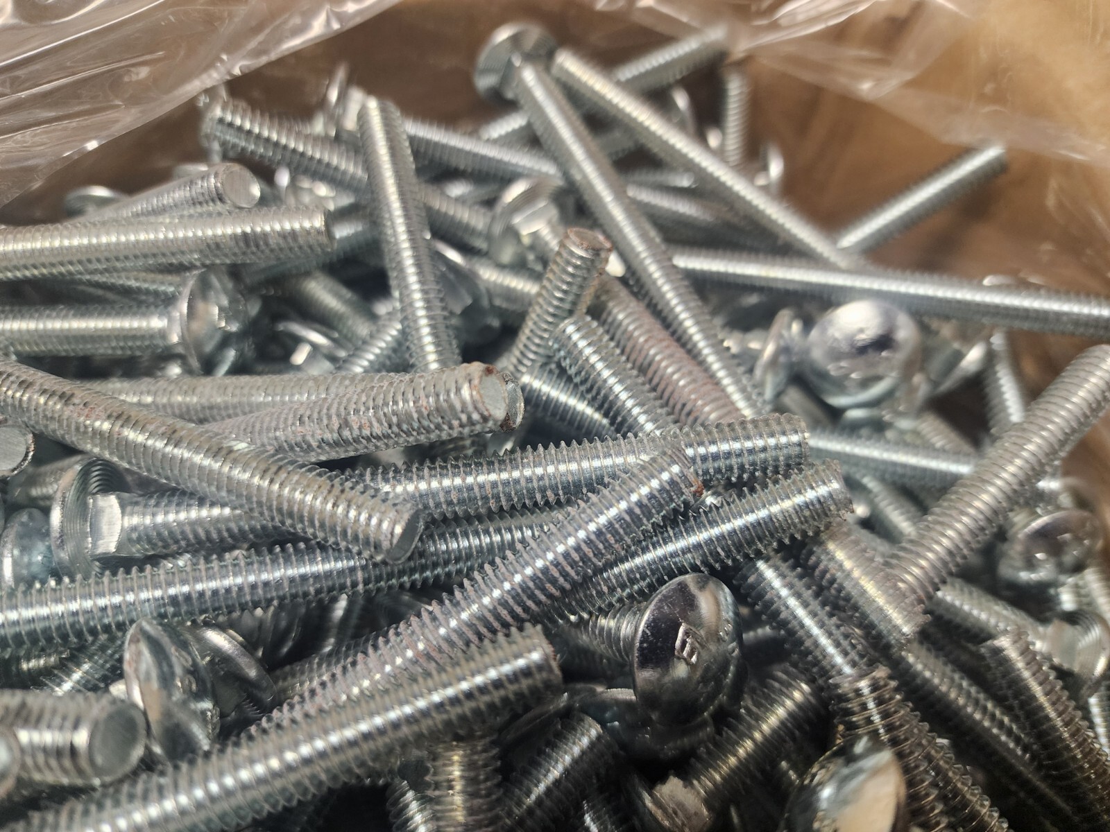 Box of 500 pcs Brighton Best A307 Grade A Carriage 5/16-18 x 3-1/2” Long