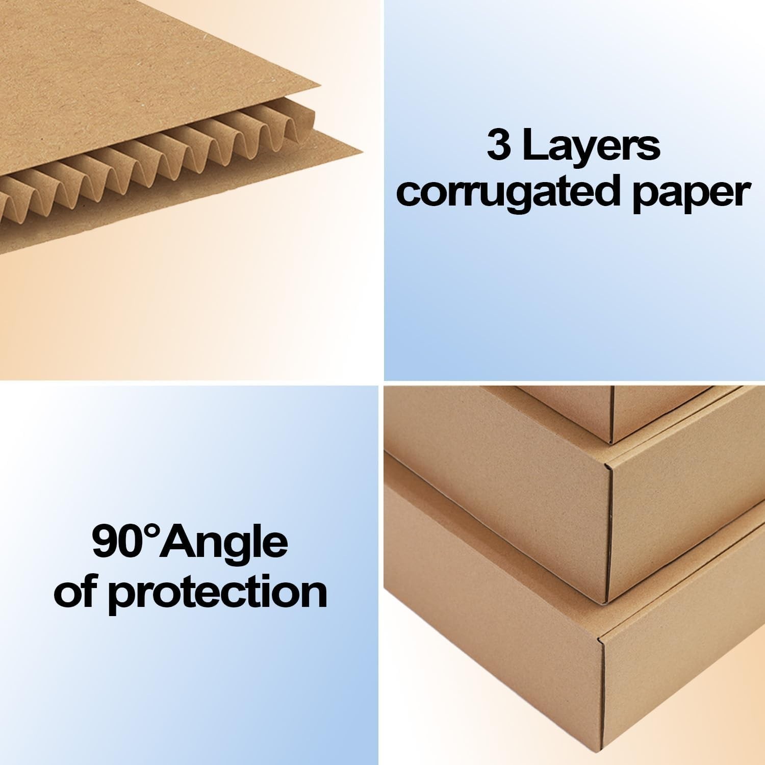 6x6x2 Inches Shipping Boxes Brown Corrugated Cardboard Boxes