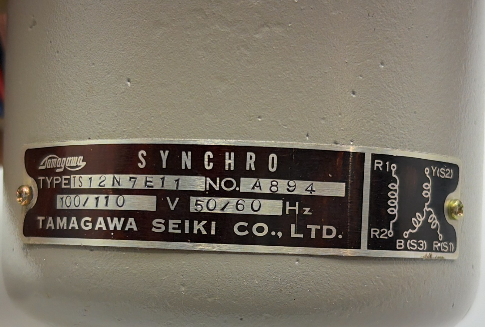 TAMAGAWA SEIKI TS12N7E11 Synchro Motor 100/110V 50/60Hz