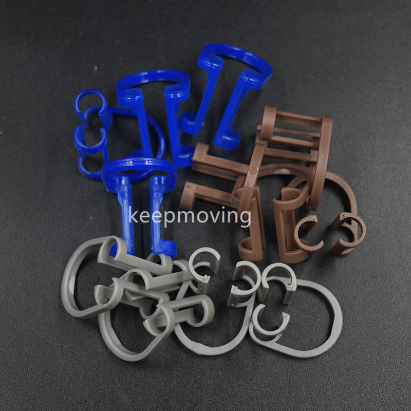 20 Pcs/Bag Cotton Roll Holder Disposable Clip For Dental Clinic Isolator Tool