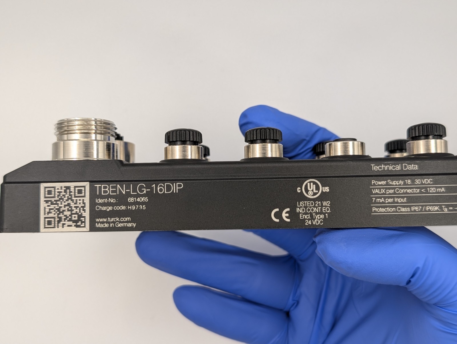 TURCK TBEN-LG-16DXP 6814068 Multiprotocol Ethernet I/O Module 16 Digital Inputs