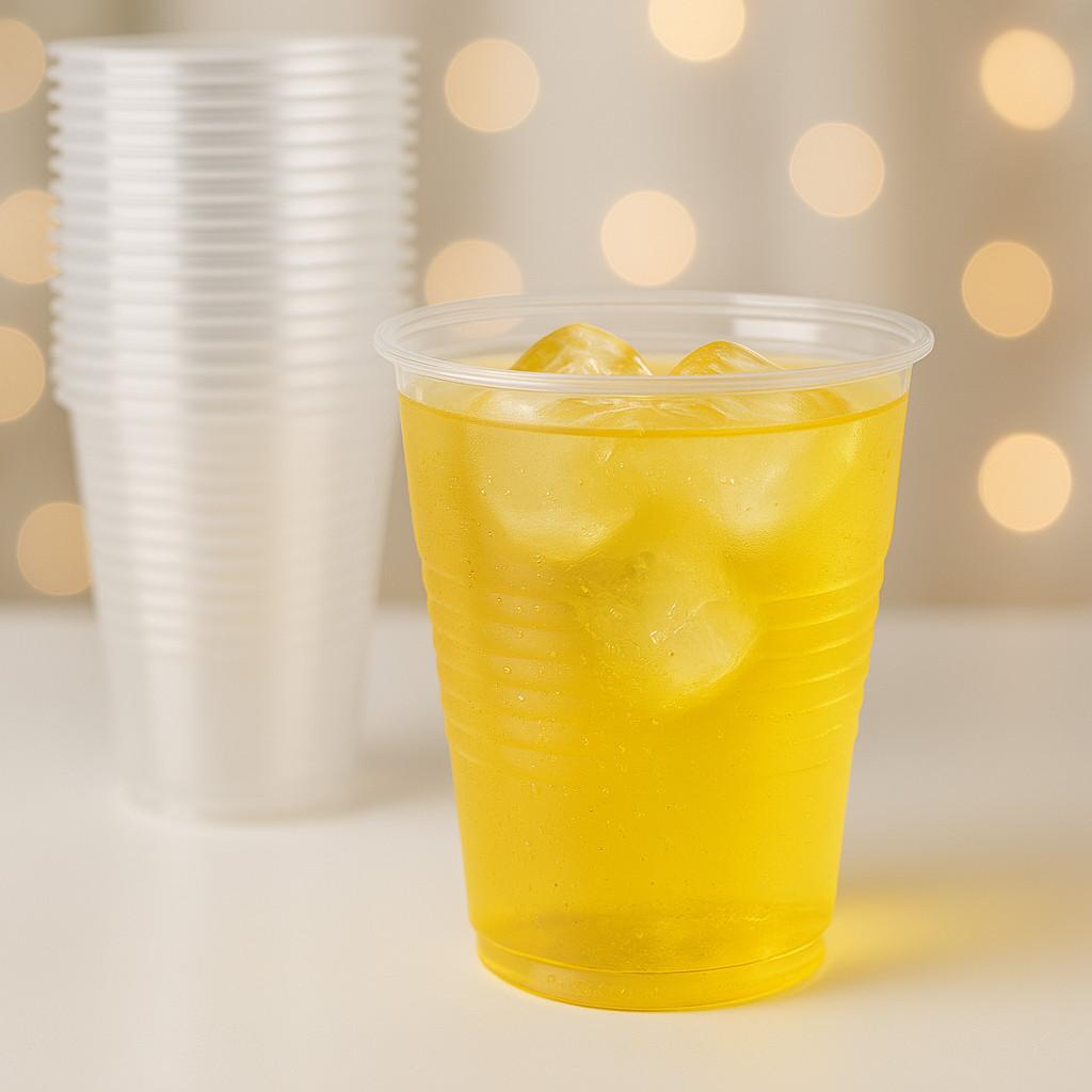 Metro Source 9 oz Clear Plastic Cups 960 Count Bulk | Durable Disposable PP Cups
