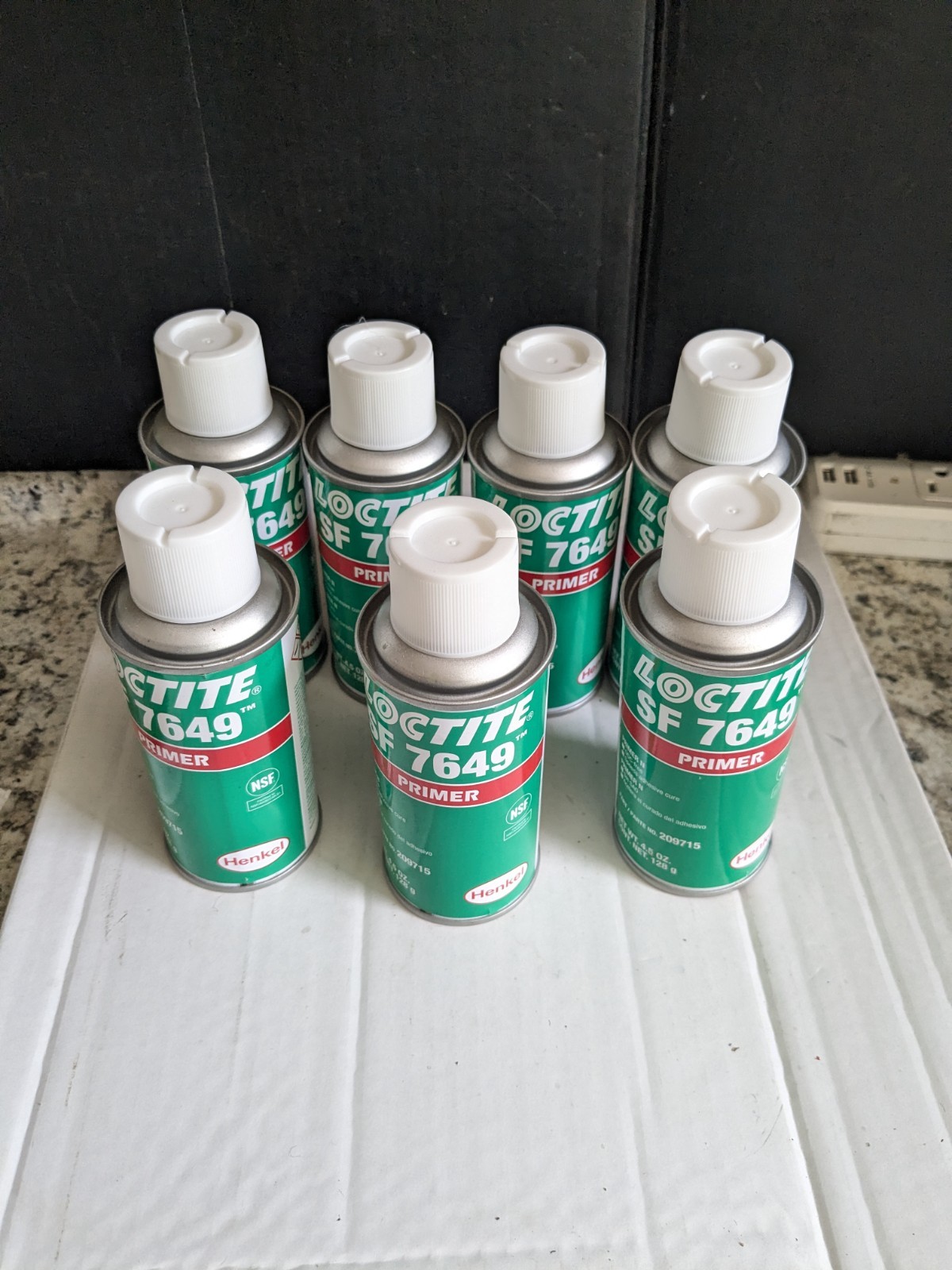 Lot 7 Loctite SF 7649 Spray Primer N, 4.5oz Can Aerosol EXP 3/25. Part 209715