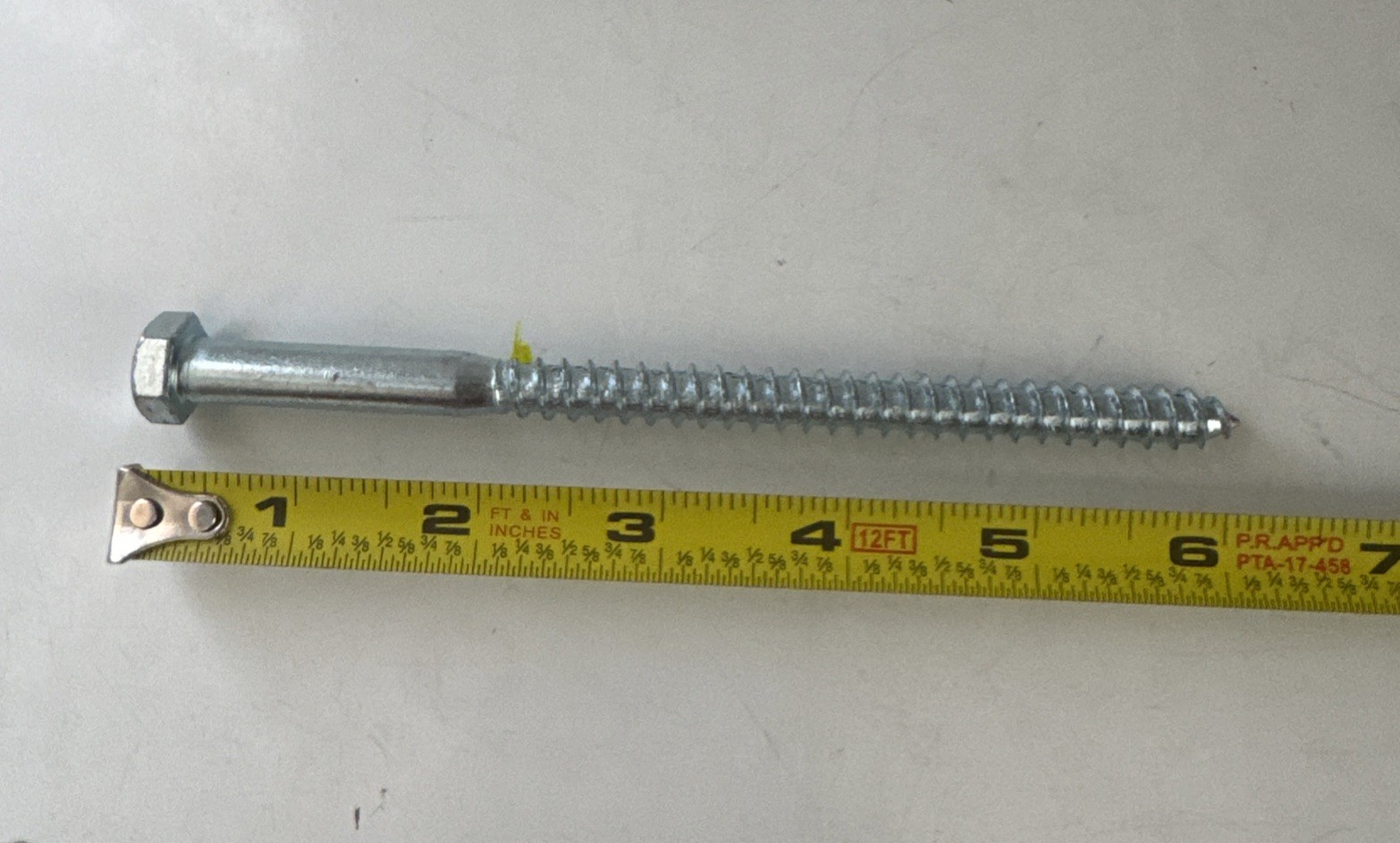 (50) Hex Head 3/8 x 6″ Lag Bolts Zinc Plate Wood Screws