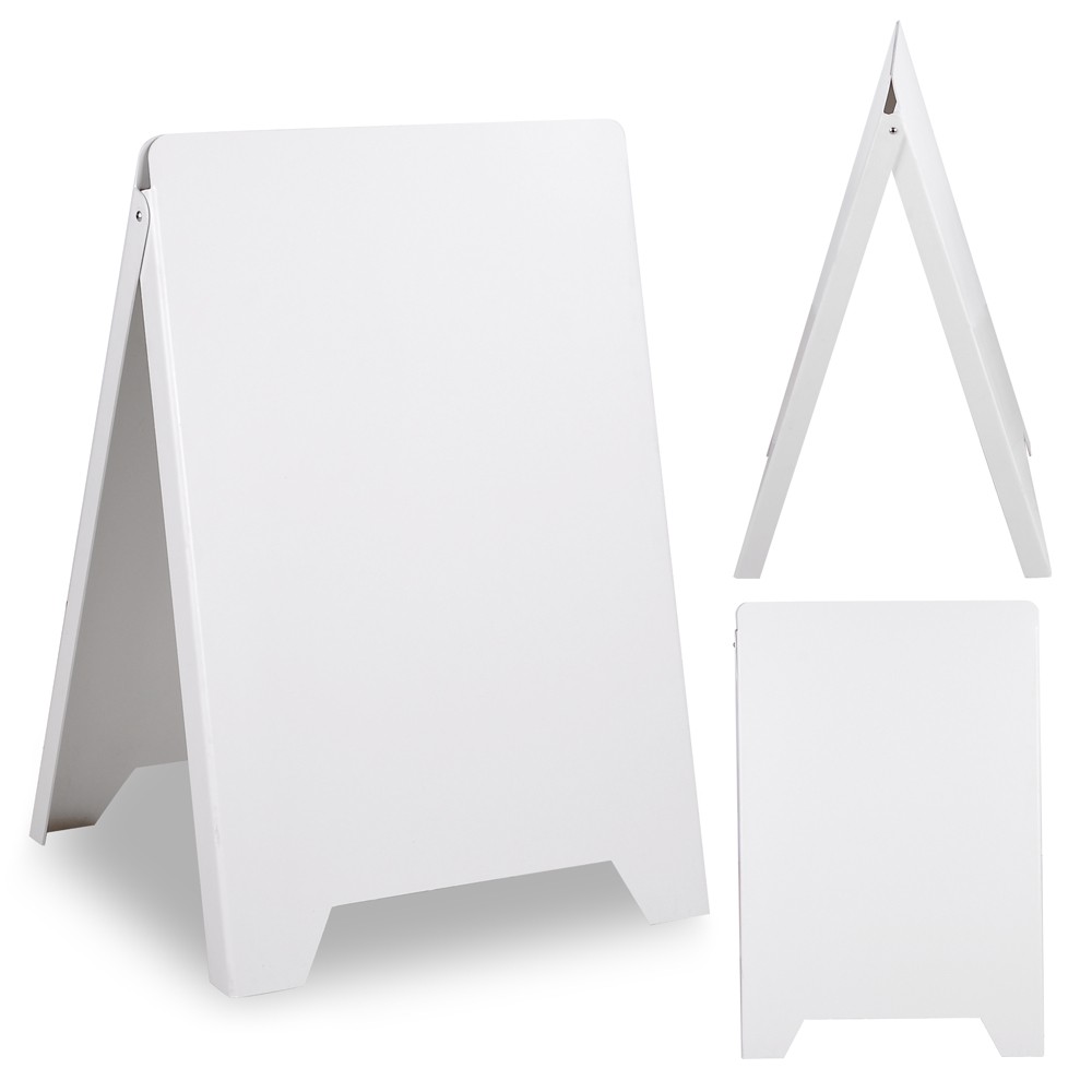 InstaHibit Double Sided Signboard Folding Display Sandwich Board Sidewalk Sign