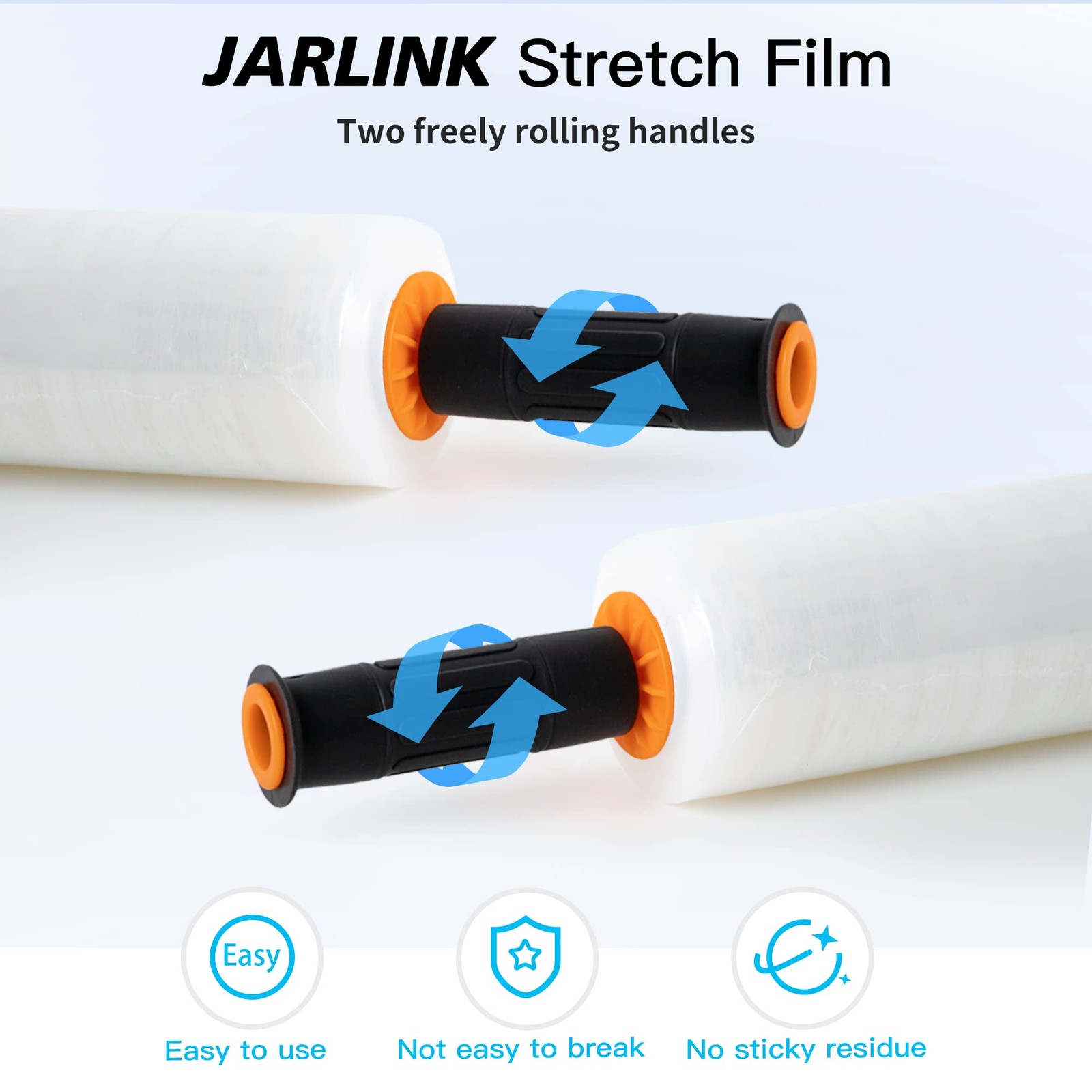 Stretch Film, 15 Inch x 1000 Feet Shrink Wrap for Pallet Wrap, Industrial Str…
