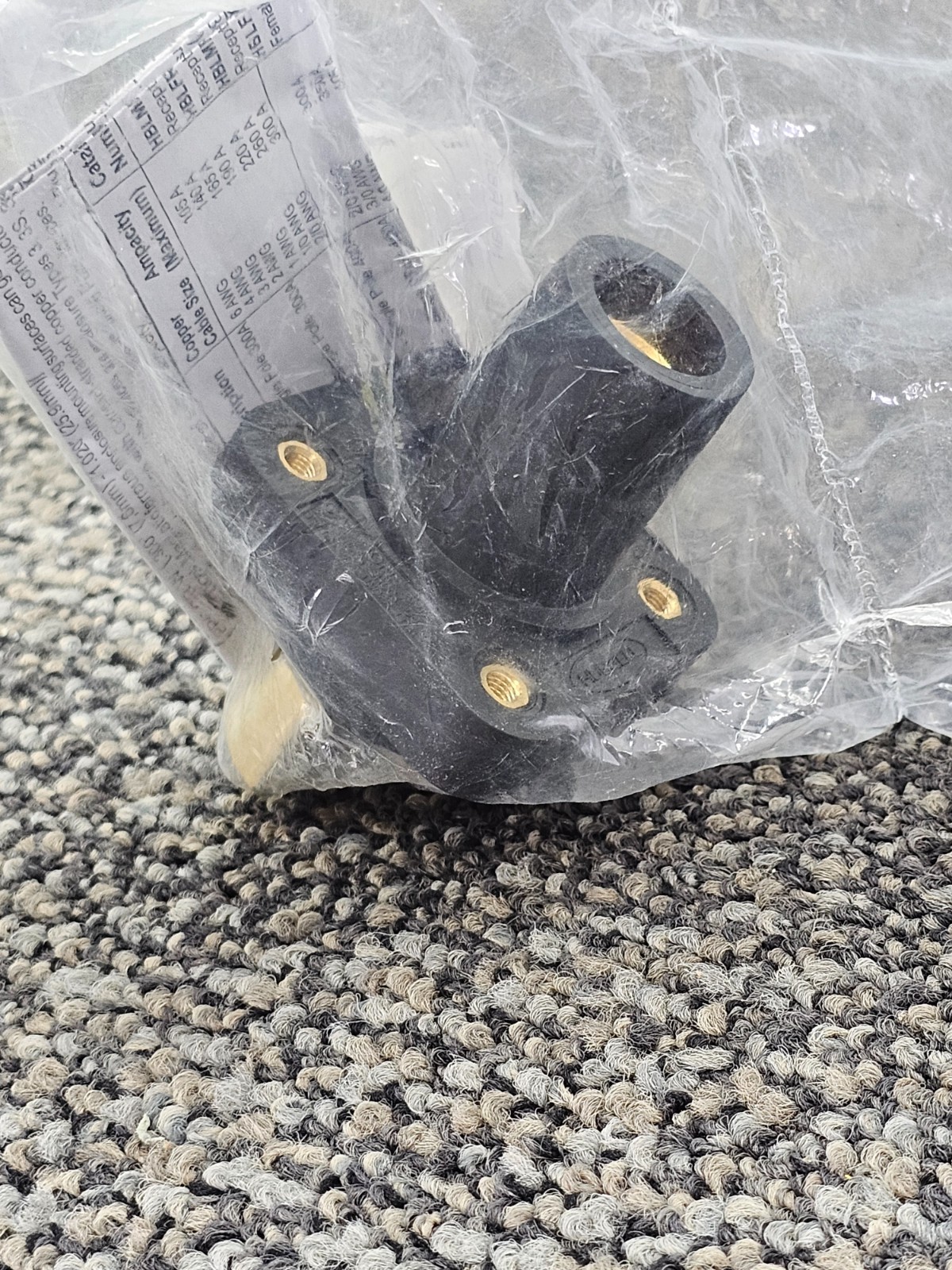 HUBBELL HBLFRBBK Industrial Grade Female Bus Receptacle 300/400A 600V AC/DC