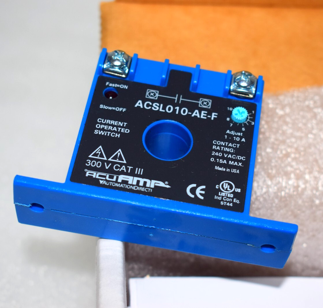 AUTOMATION DIRECT ACUAMP ACSL010-AE-F AC CURRENT SWITCH 240VDC