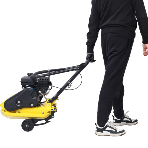 2.5HP Plate Compactor Gas 80cc 1800 Lbs Force Construction Concrete Tamper Paver