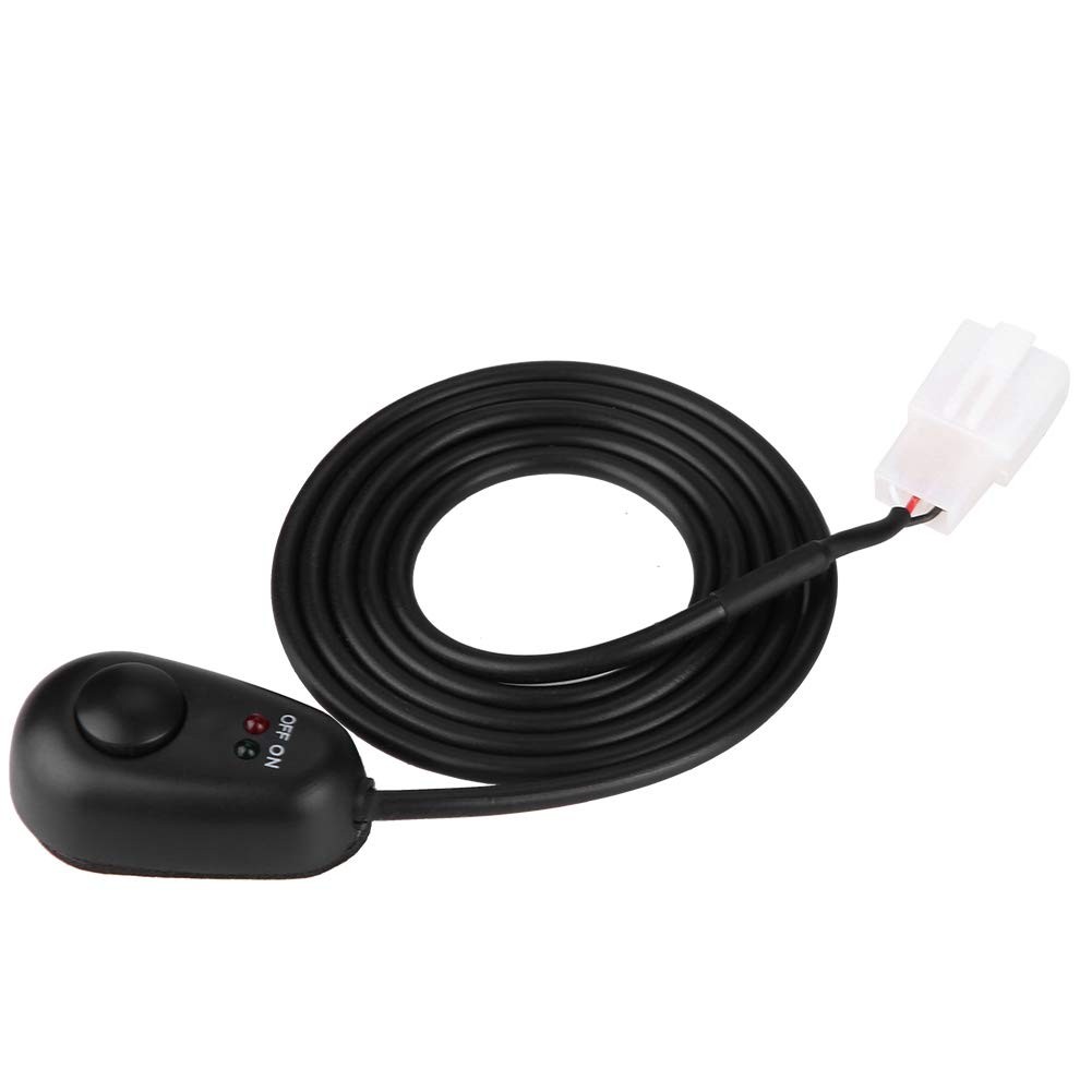 Paste Type Car Push Button Switch Water Drop Shape 12V Red Green LED Light